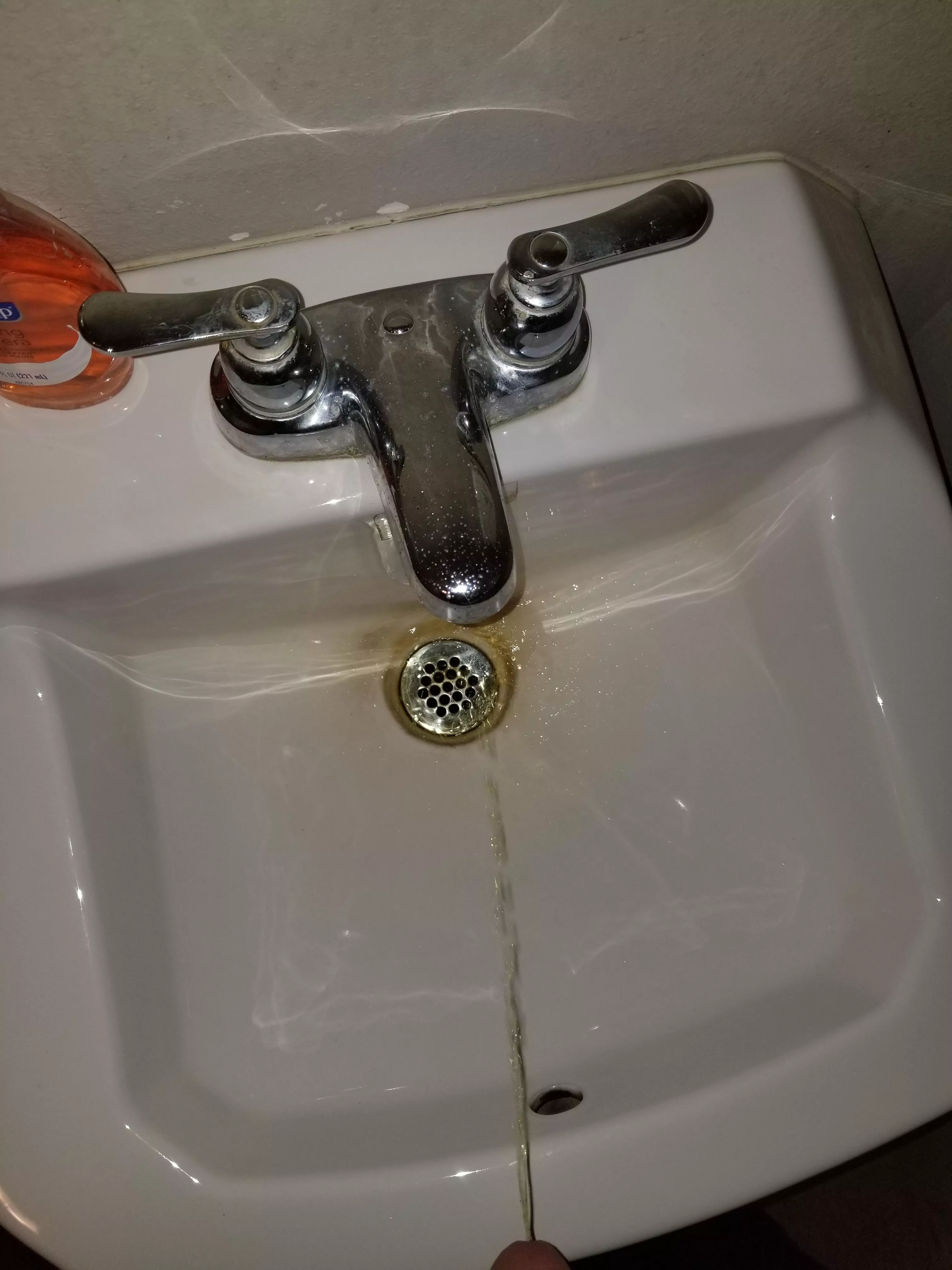 Pissing in bosses sink. He is so stuck up he hates it when anyone uses his bathroom. posted by manatworkalot