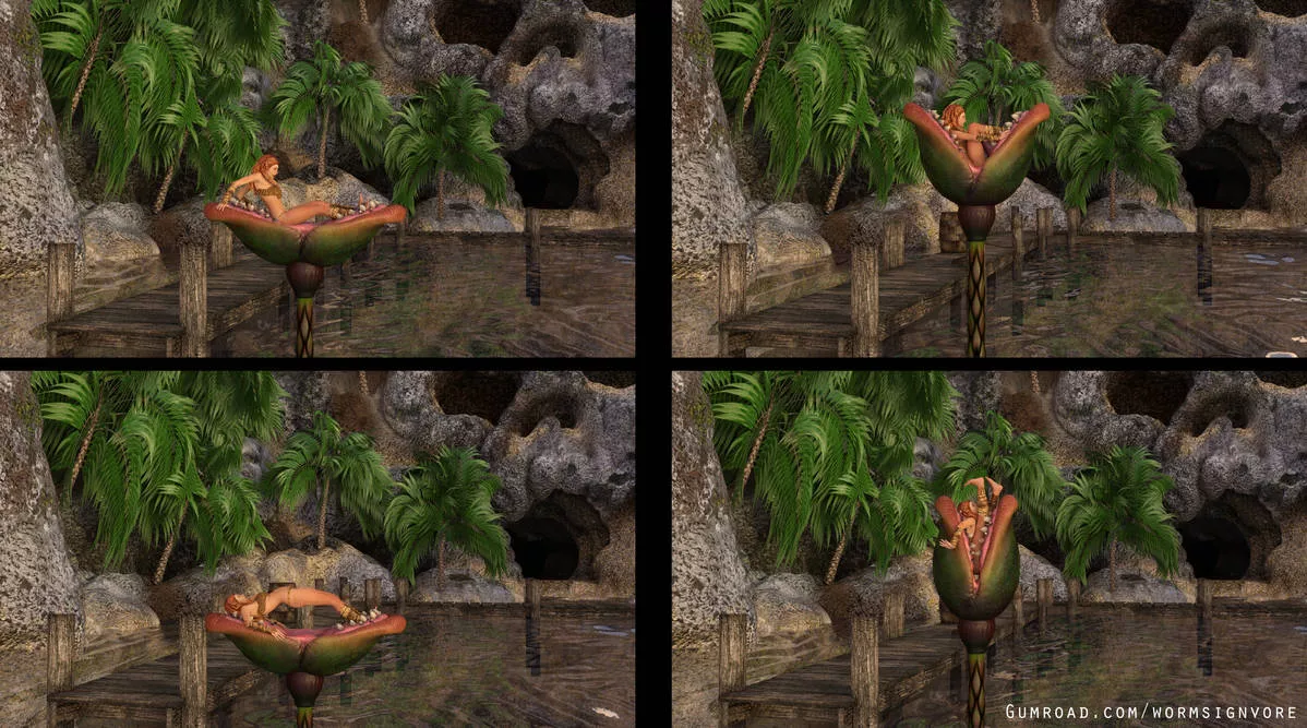 Plant Eats Jungle Girl, Heart of Darkness Vore Tribute (?/Plant)(F/Human)(Soft)(Oral)(unwilling)(nsfw)(OC: WormsignVore Animations) posted by WormsignVore