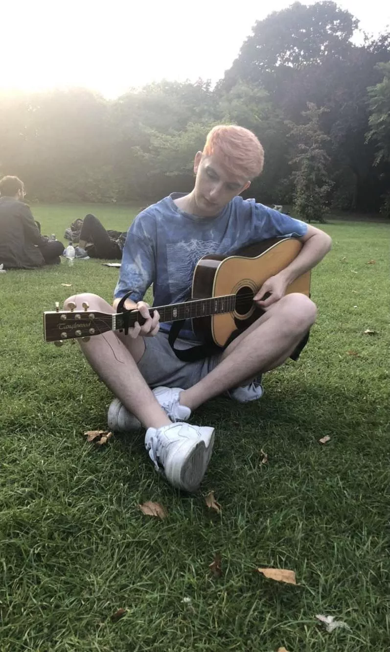 Played some songs in the park 😅 want me to play you something? ✌️ posted by Dillon-Daytona