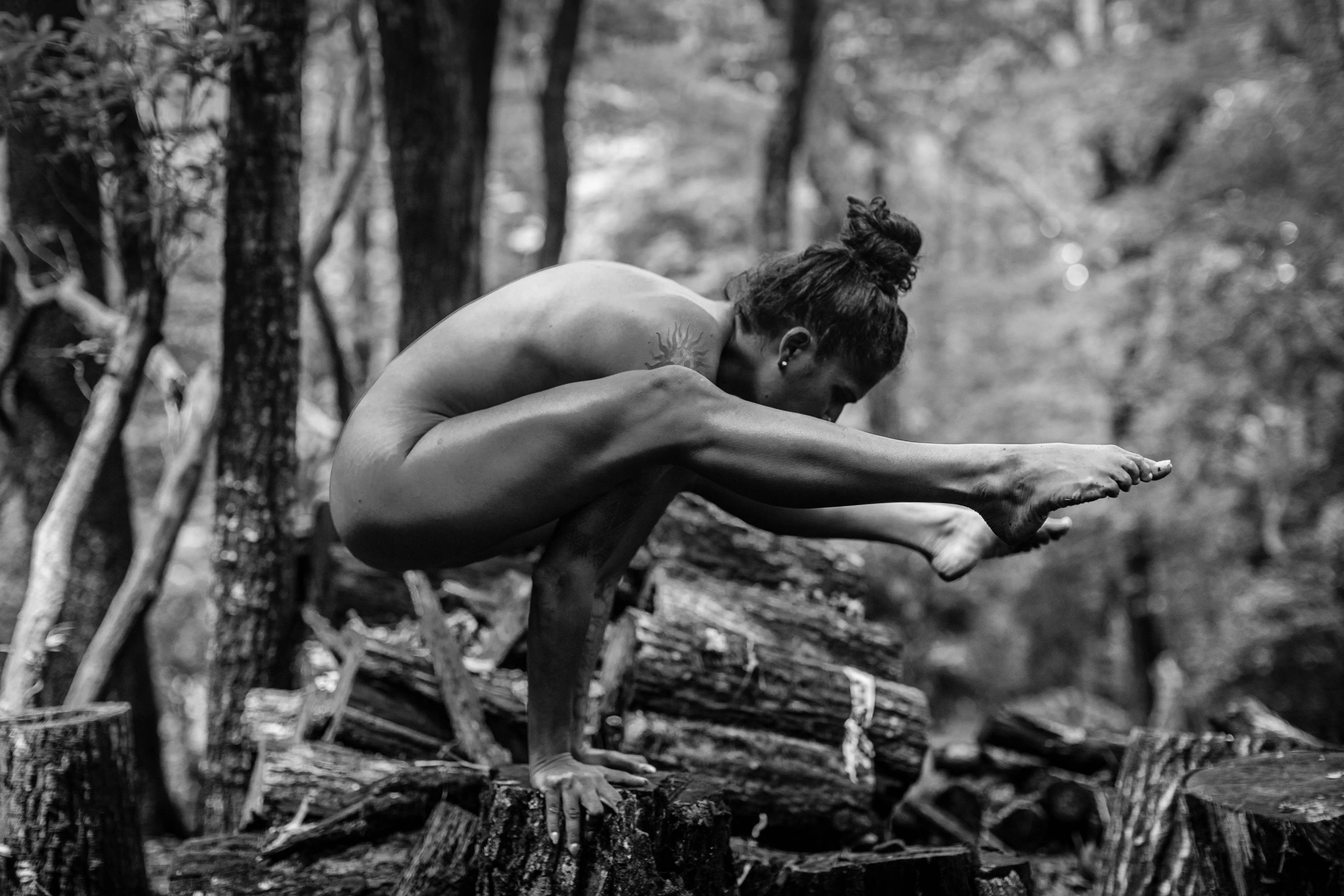 Playing naked in the woods is my favorite. 😻 posted by Sophi_Kriss