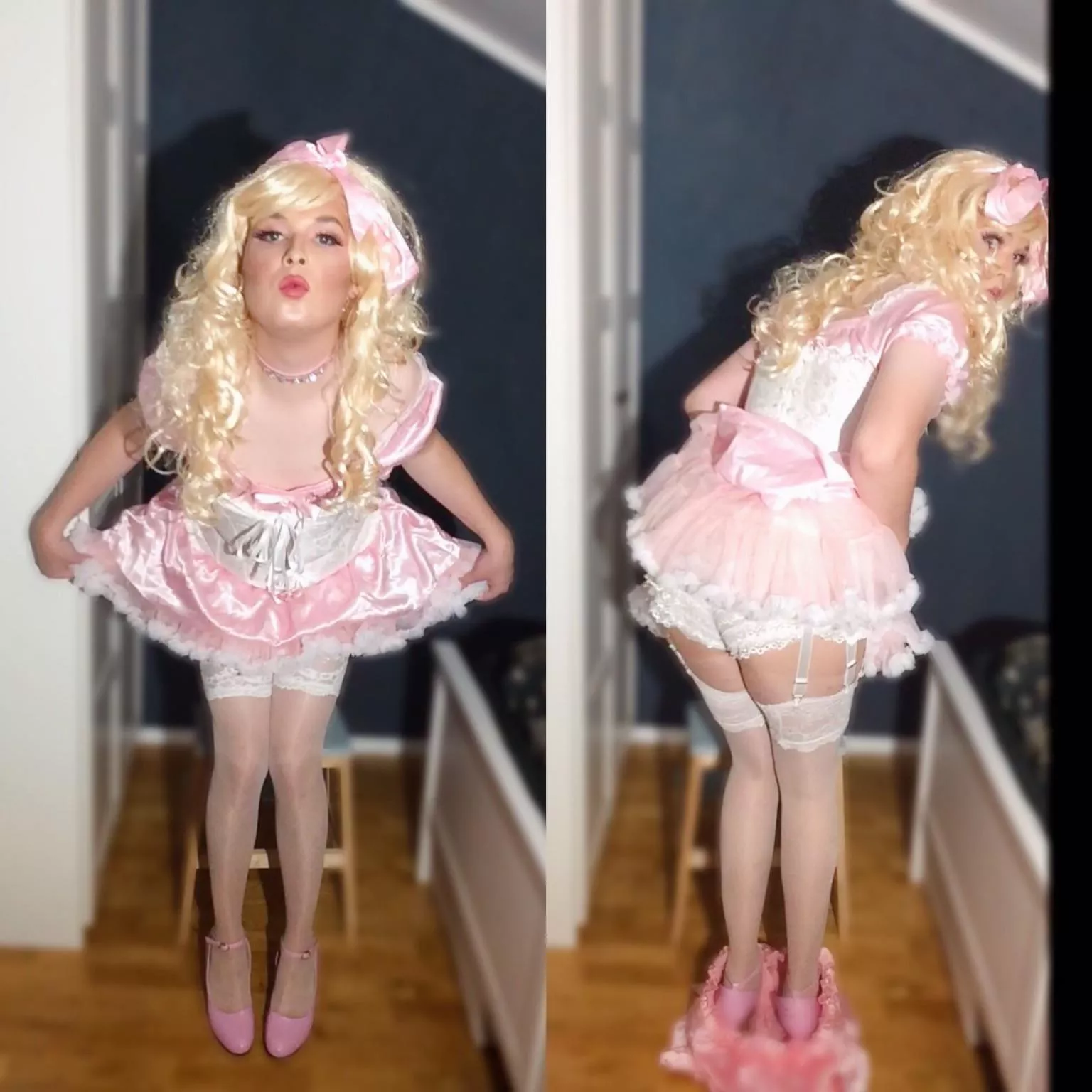 Pls make me daddy’s little sissytart🙏 I dressed up just like you ordered 😣🎀 posted by LeoTardoGrrl