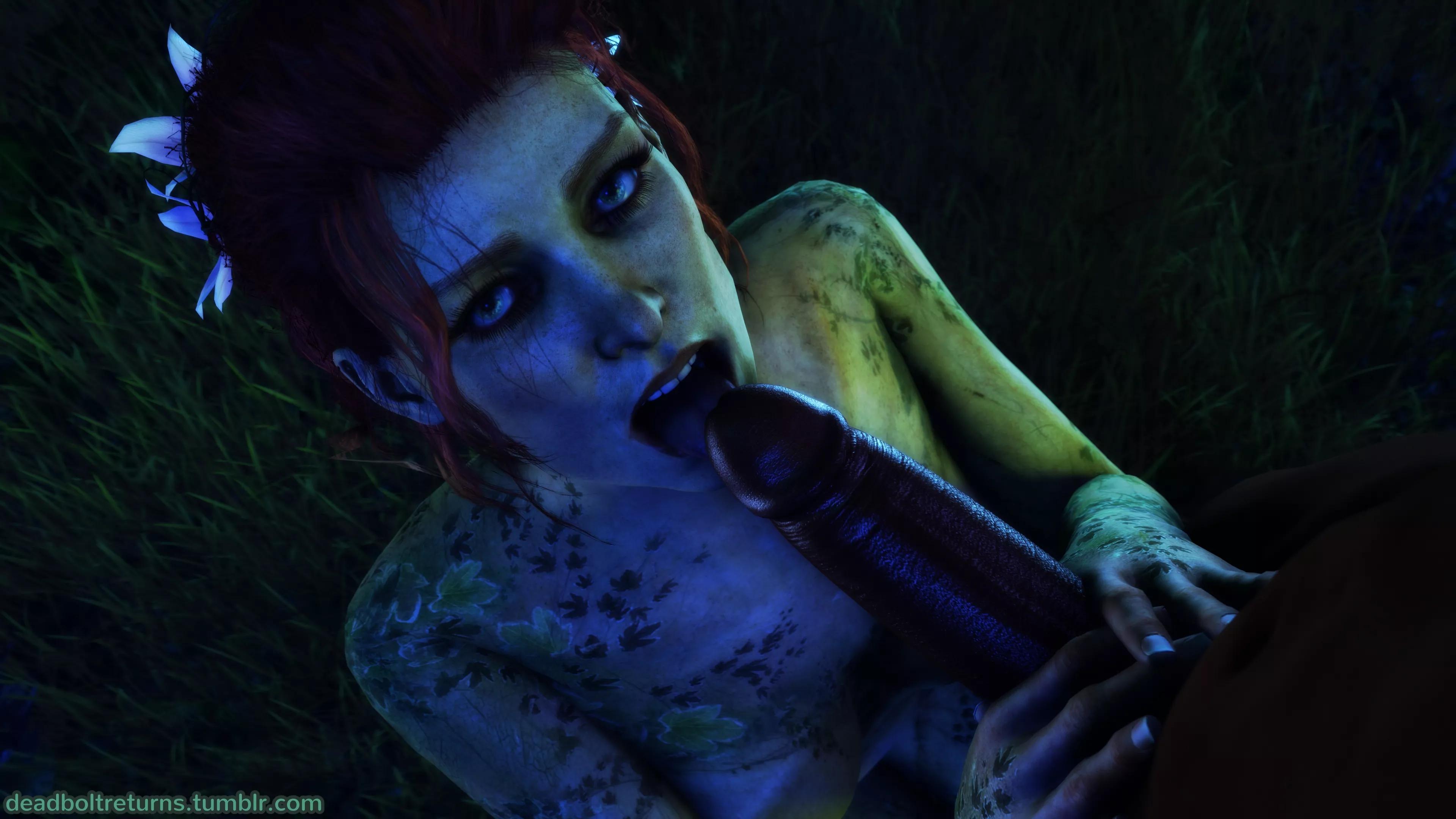 Poison Ivy licking the tip (Deadbolt Returns) posted by protoshujin