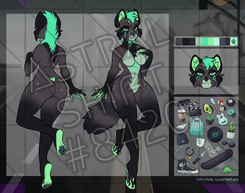 Poison Raccoon Adopt posted by AsstralShift