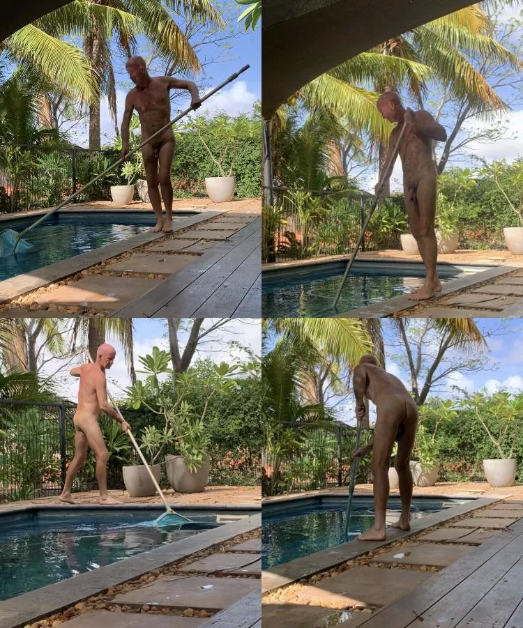 Pool boy. posted by Nudist-Yogi