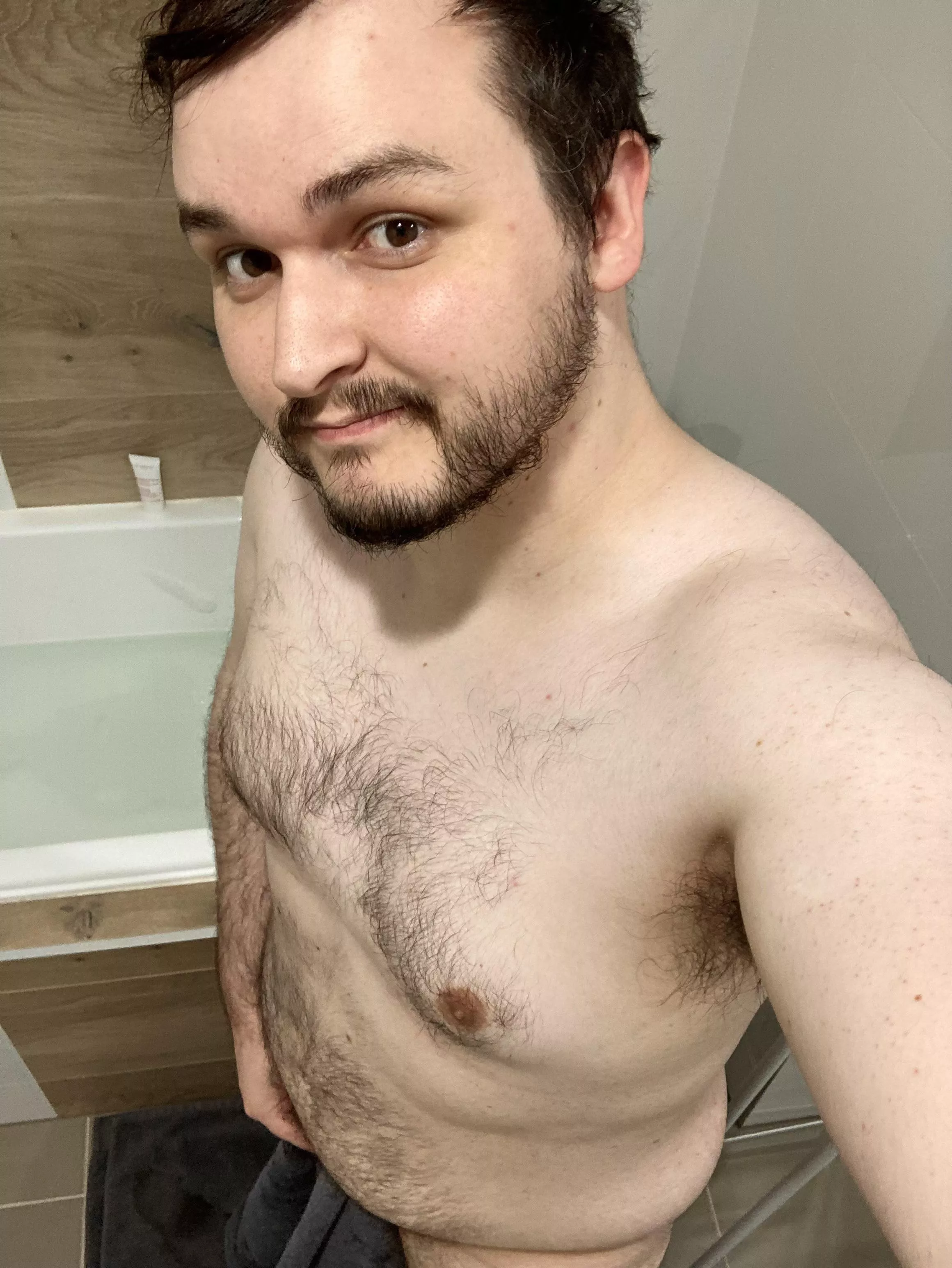 Post bath selfie posted by HalfWhorc