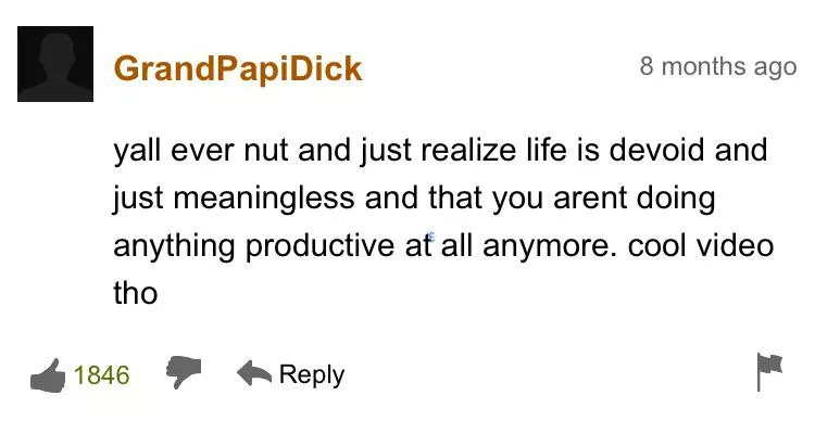 Post nut clarity strikes again posted by tpthunder360