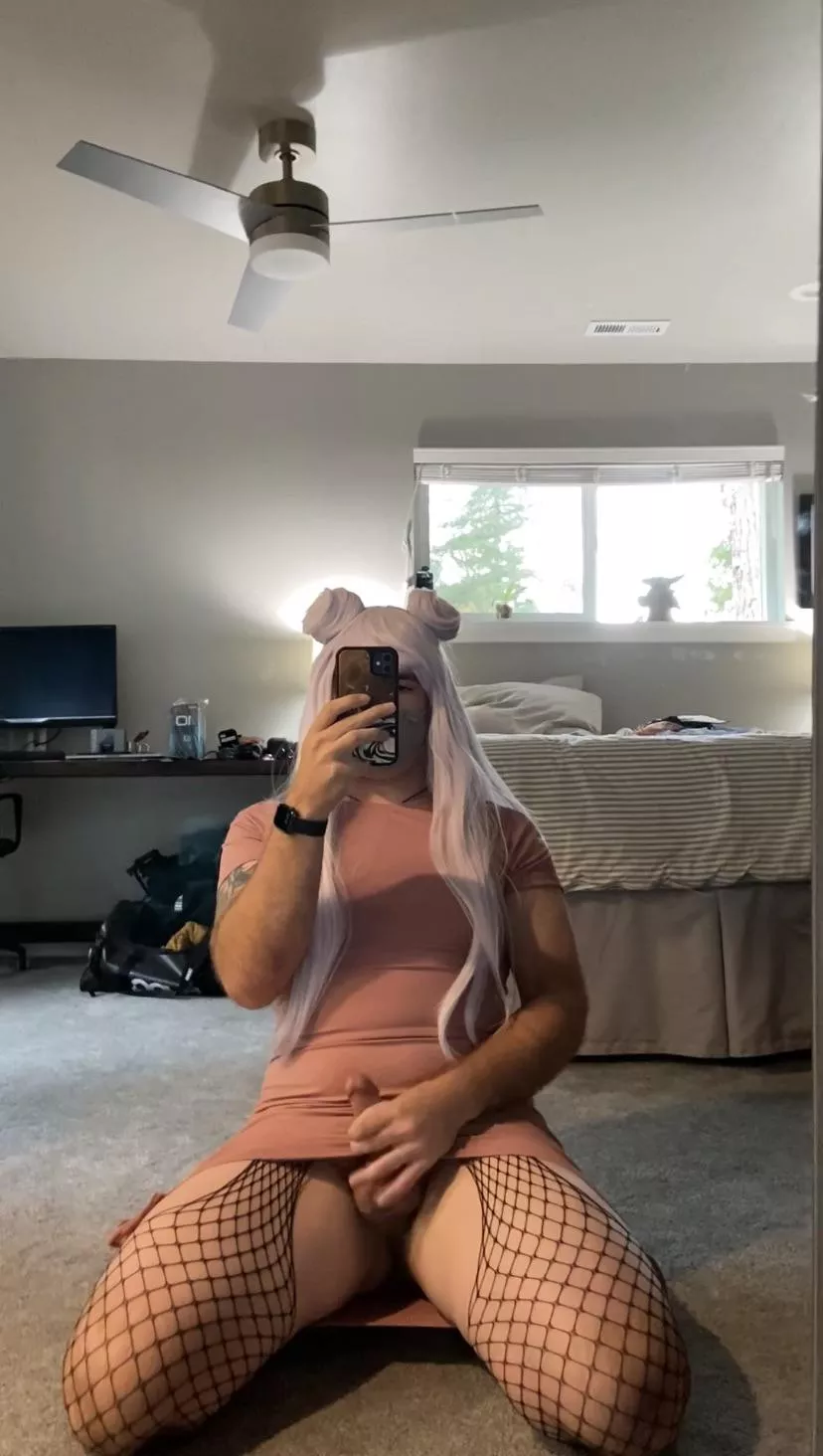 Posting a video on my OF tonight of playing with my girl cock💖 I hope you like it..🥺 posted by transhinata