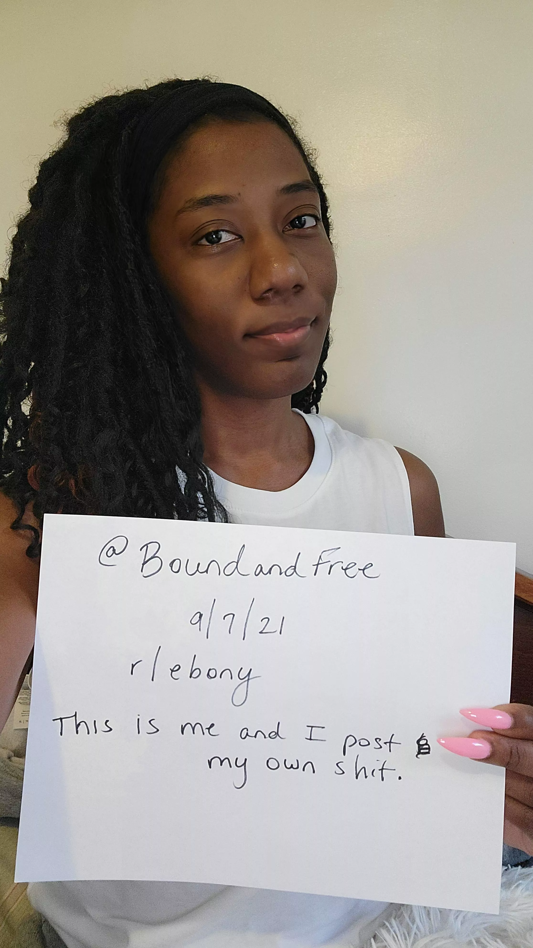 Posting for Verification posted by BoundAndFree