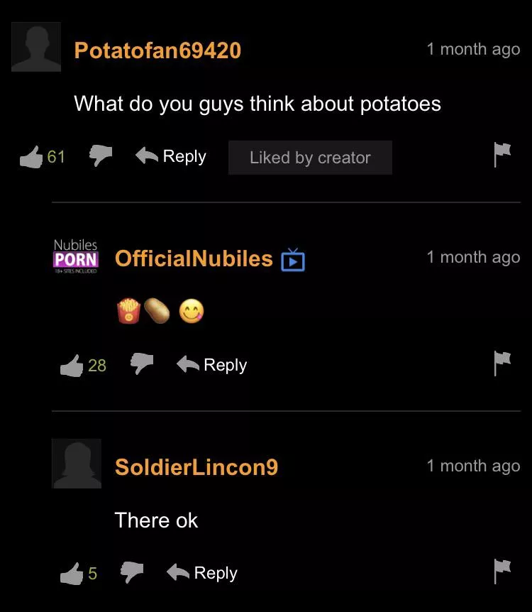 Potato yummy posted by DrittenDva