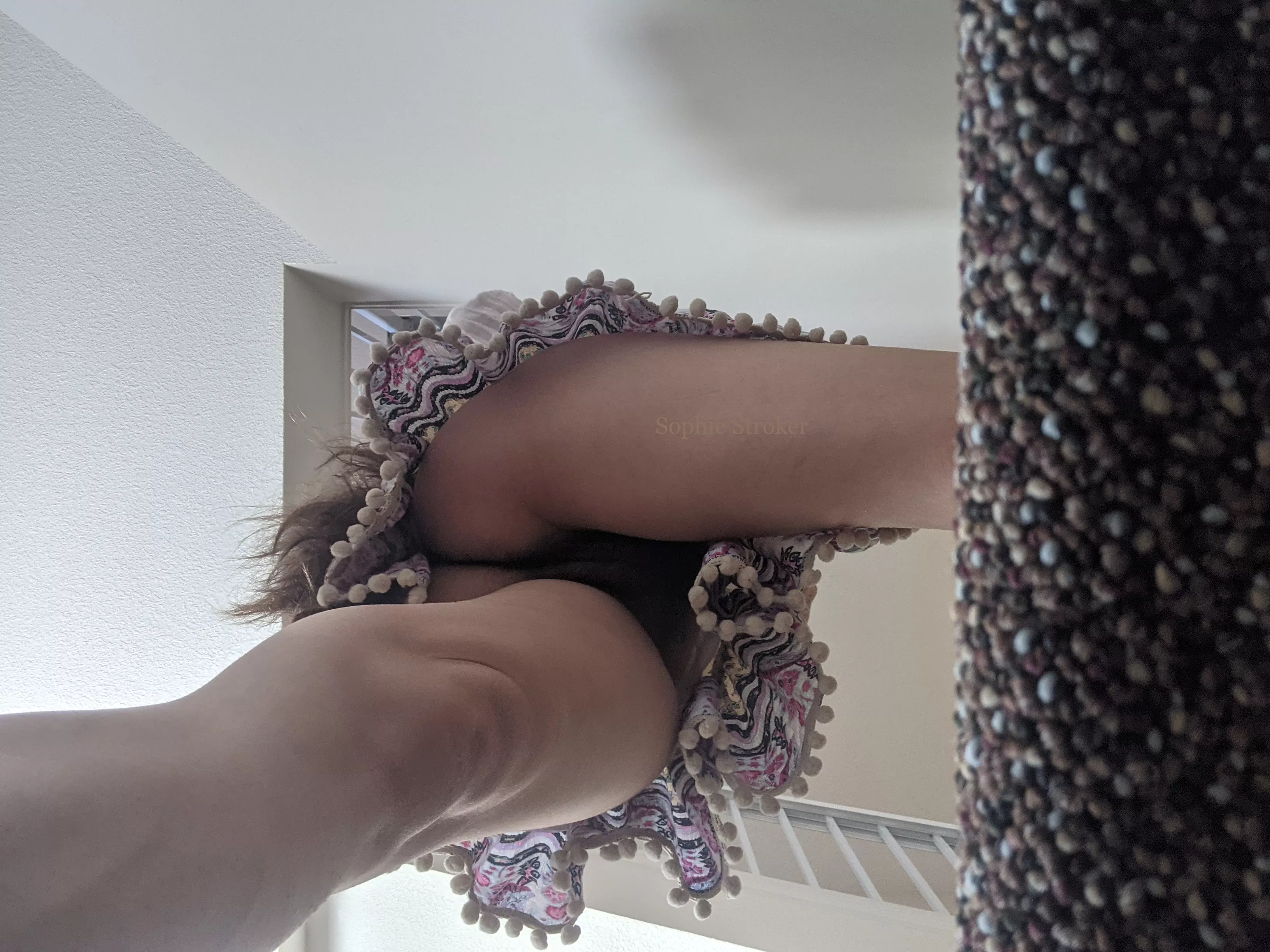 POV: you're the stairs that I'm climbing. It's too hot for pants today! posted by SophieStroker