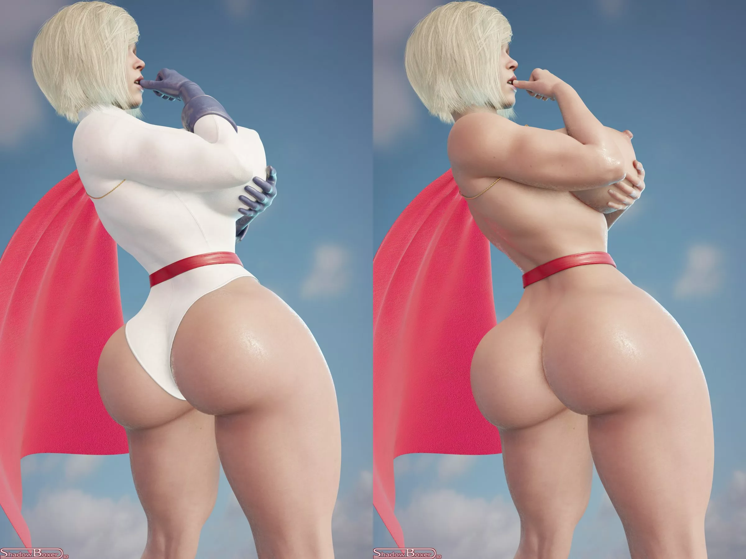 Power Girl - Power Booty (ShadowBoxer3D) [DC] posted by Kuro-Oji