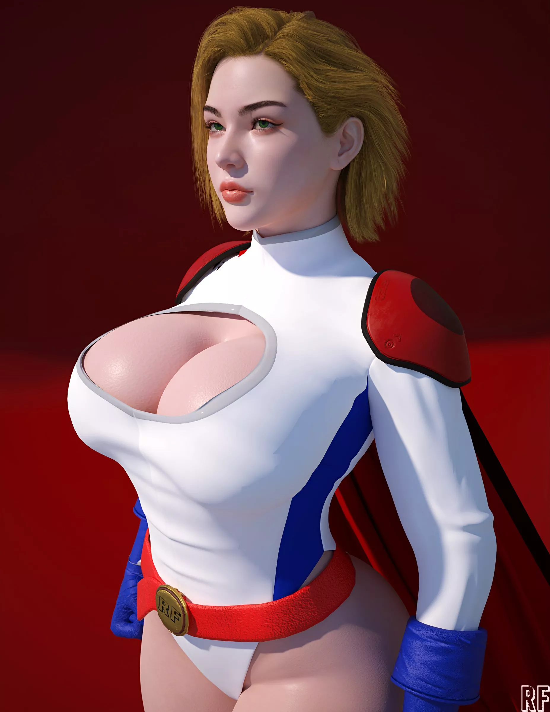 Power Girl (Rude Frog 3D) posted by Mxfyn