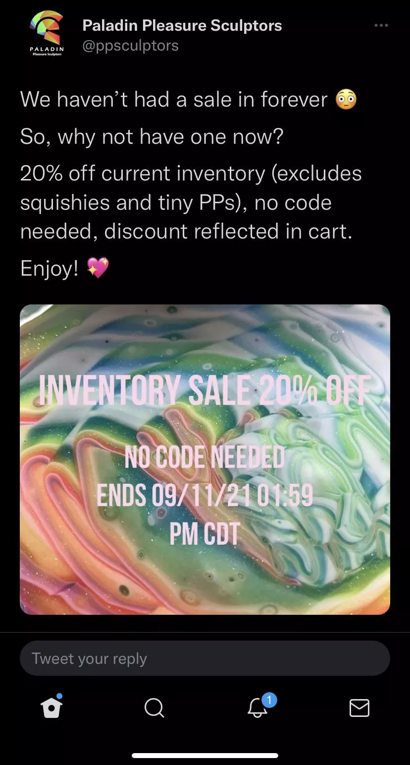 PPS is having 20% off all inventory! posted by peachesncreamftw