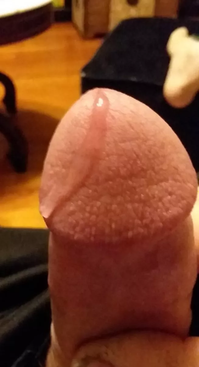 Precumming! I stay like this. If only I could find a Woman that likes to cum as much as I do. ðŸ˜‰ posted by Rock_Drummer_1971