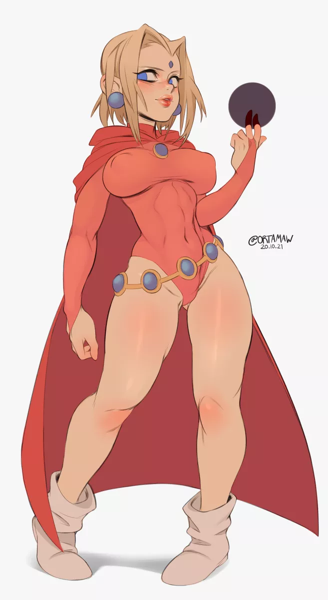 Princess Peach x Raven Fusion (ortamaw) [Super Mario x Detective Comics] posted by ortamaw