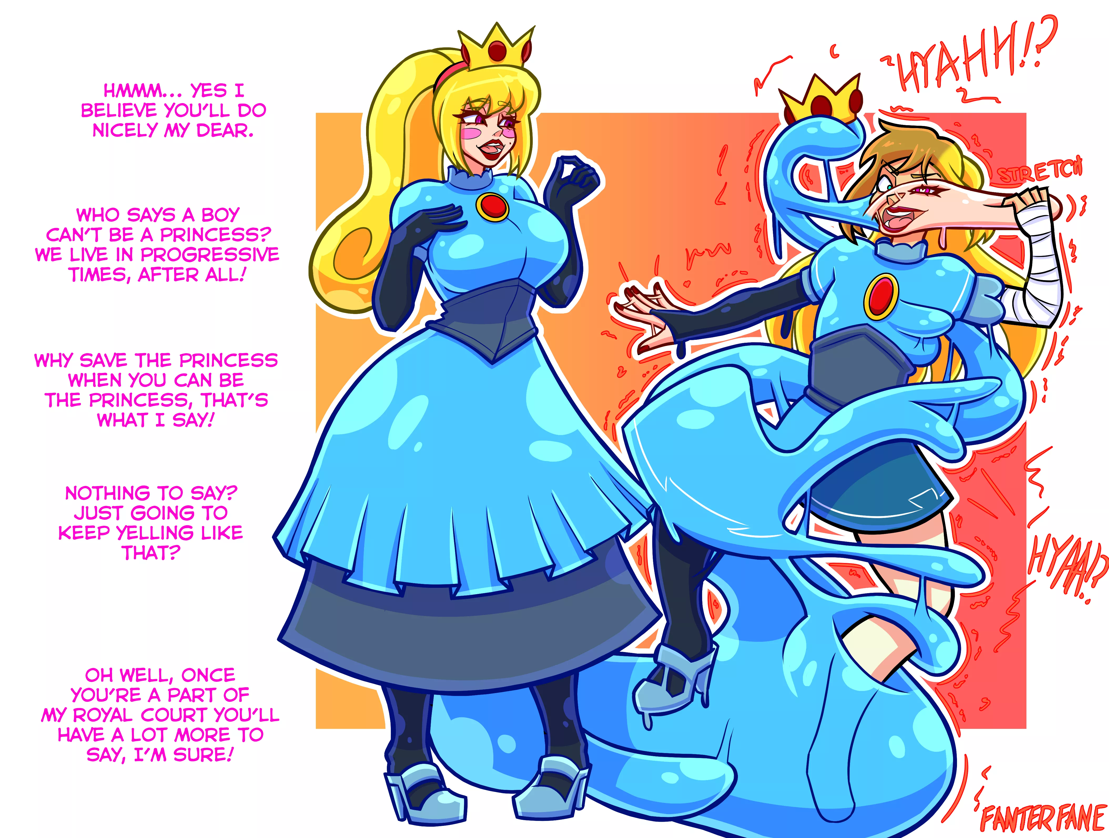 Princess Symbiote 2 by FanterFane (Slime, Possession, Feminization) posted by not4myprimary