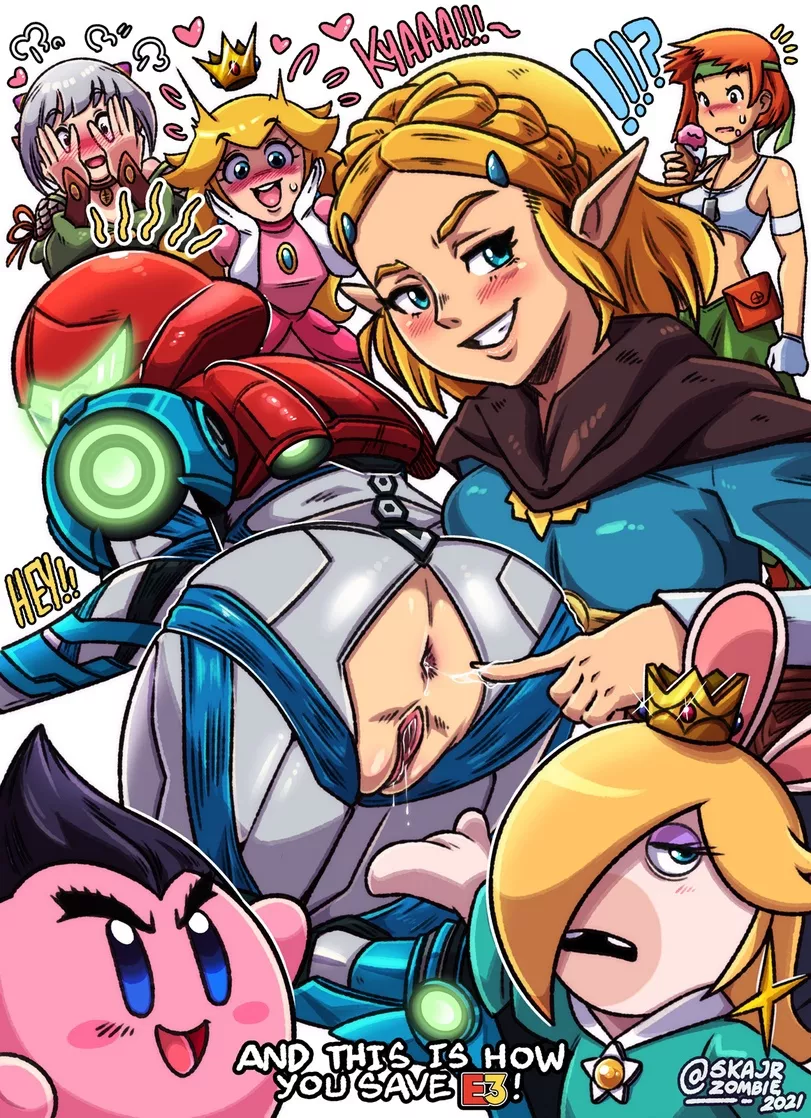 Princess Zelda, Samus Aran and many other Nintendo heroes (skajrzombie) [The legend of Zelda; Metroid; Nintendo] posted by landiz50