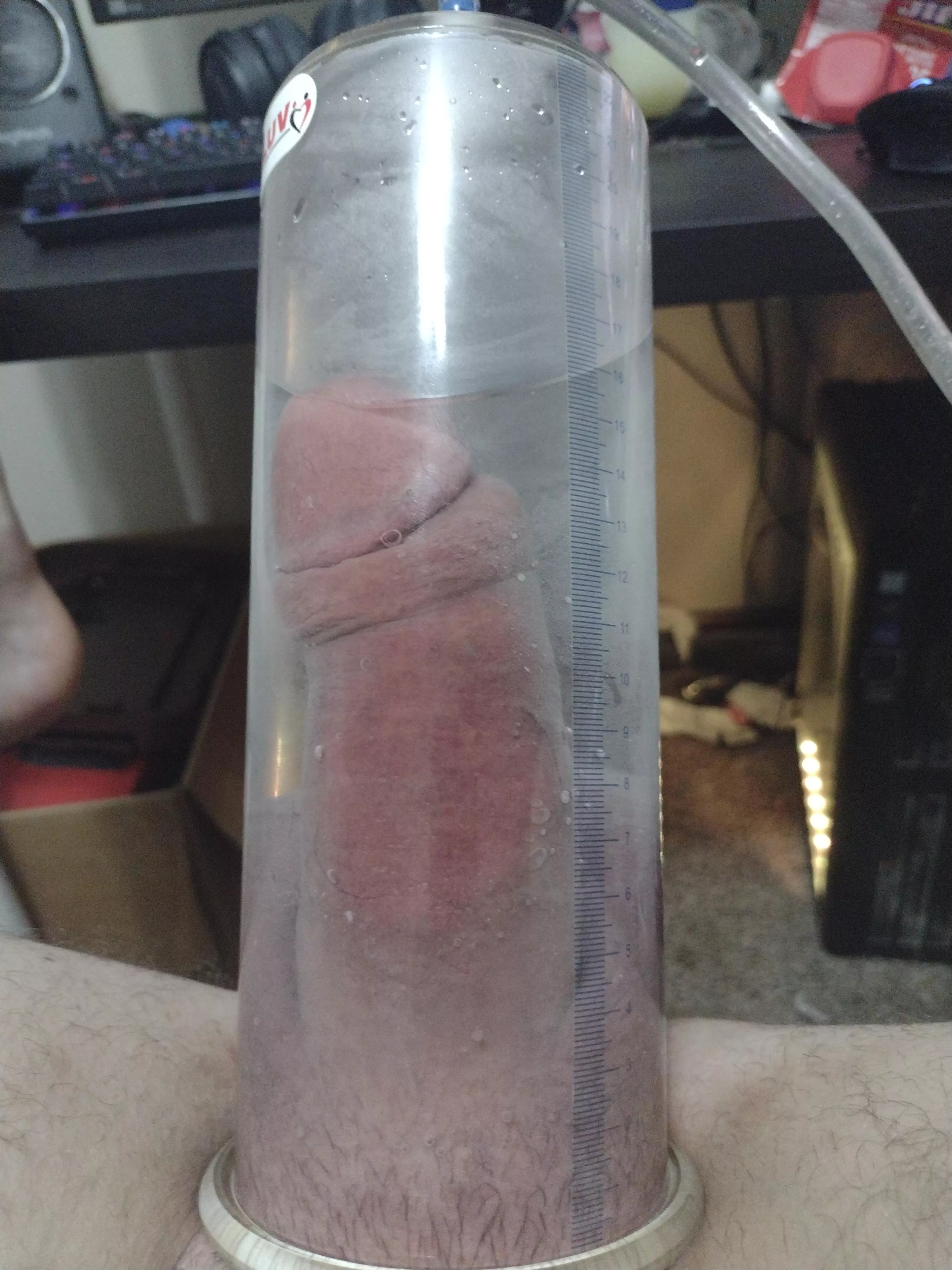 Pumping the cock and balls tonight posted by bangedoutsissy