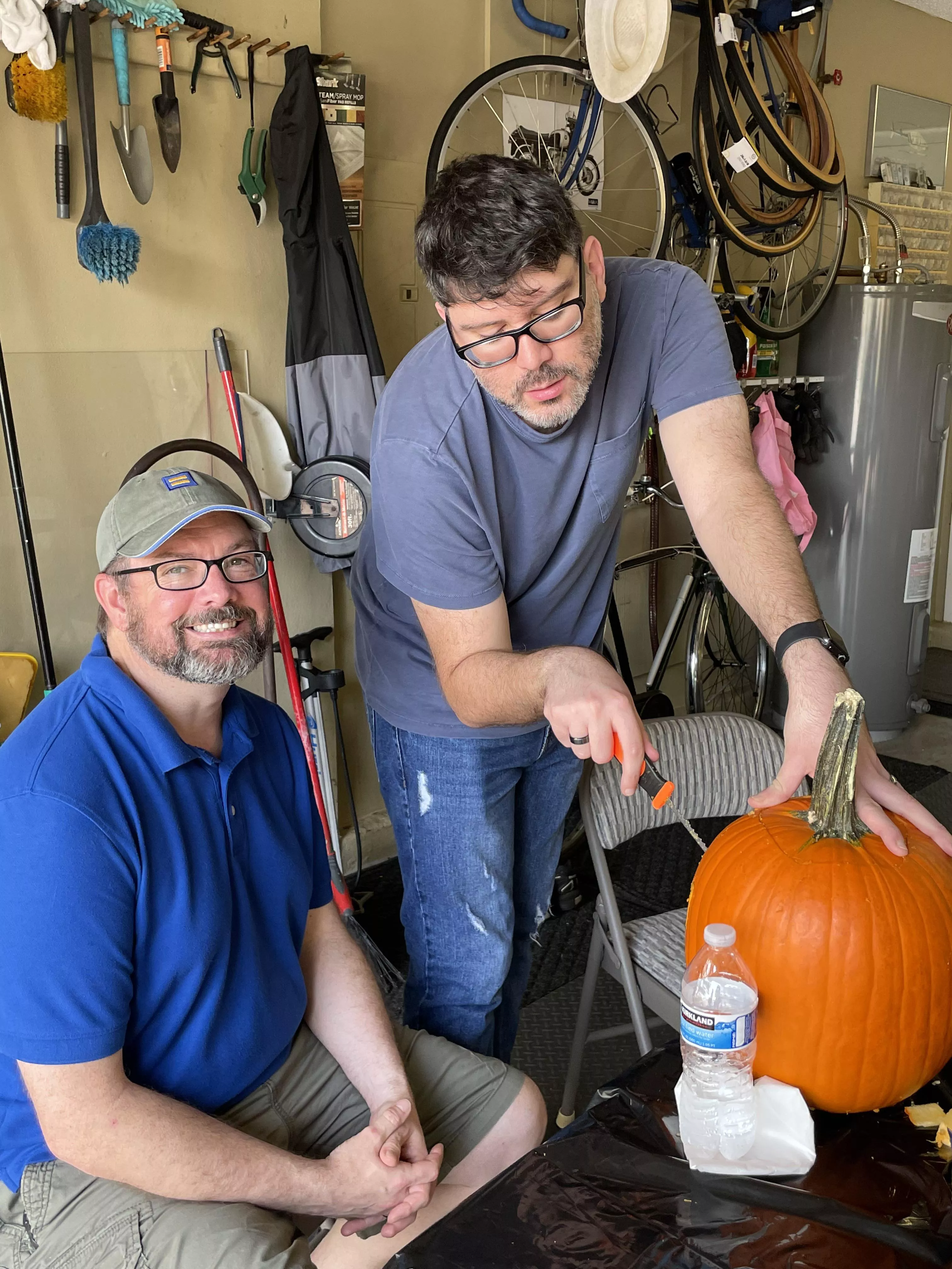 Pumpkin carving with the hubby. 🎃 posted by jomu1074