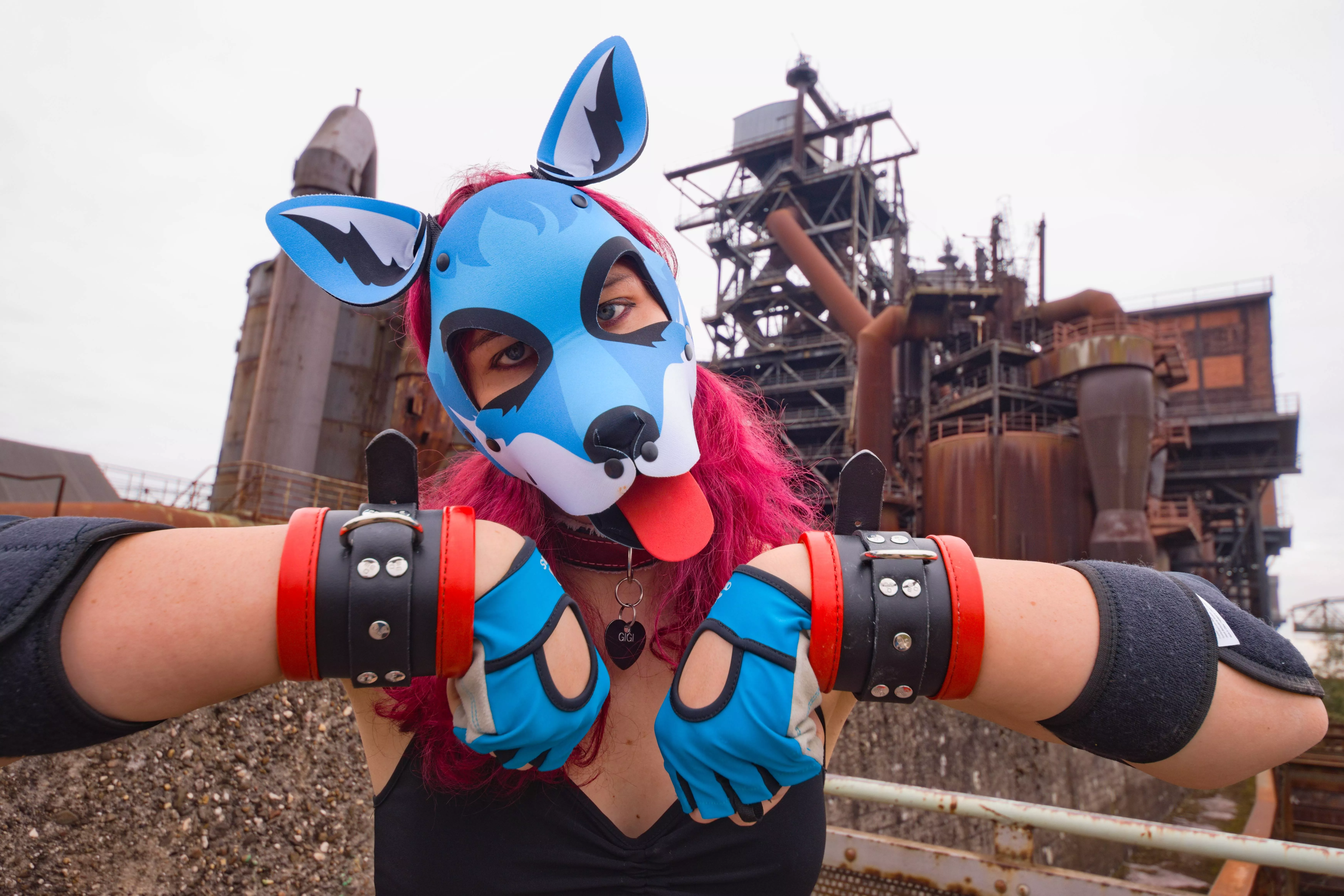 Puppy Girls can also do urban exploration 😋🐶 posted by Yiffyfosque