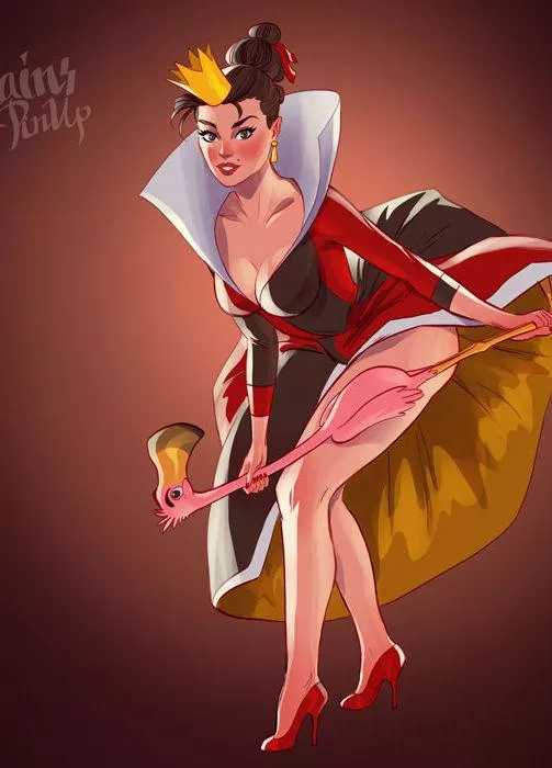 Queen of Hearts Pin-Up (Tarusov) [Alice in Wonderland] posted by organizeit2