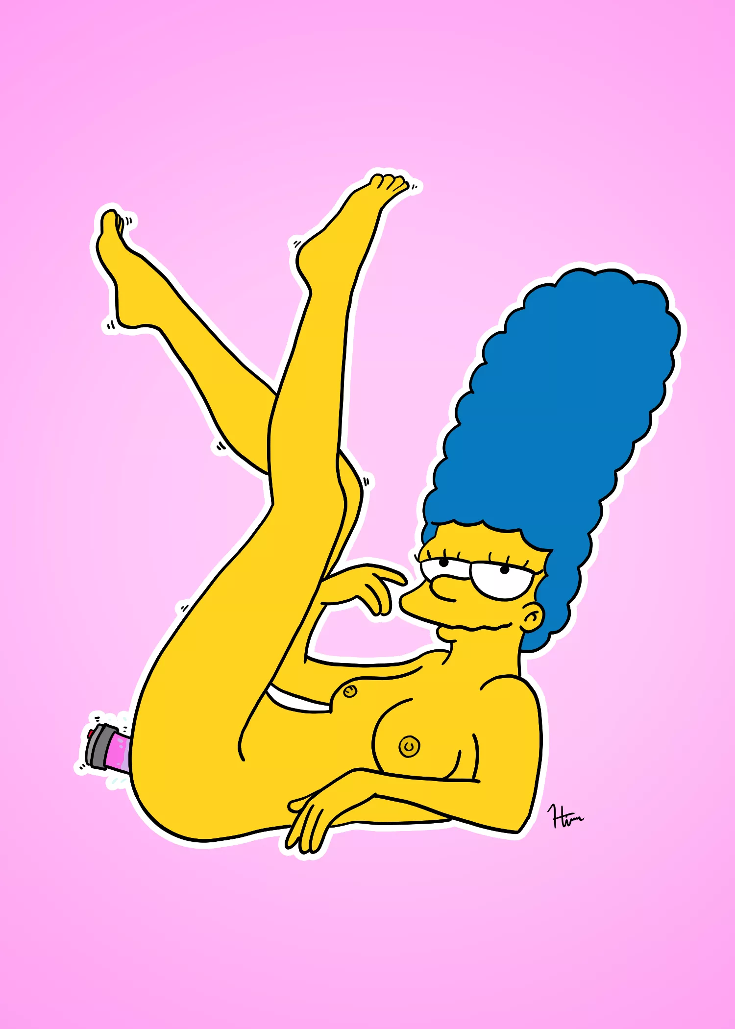 Quivering Marge (HimerosDraws) [The Simpsons] posted by HimerosDraws