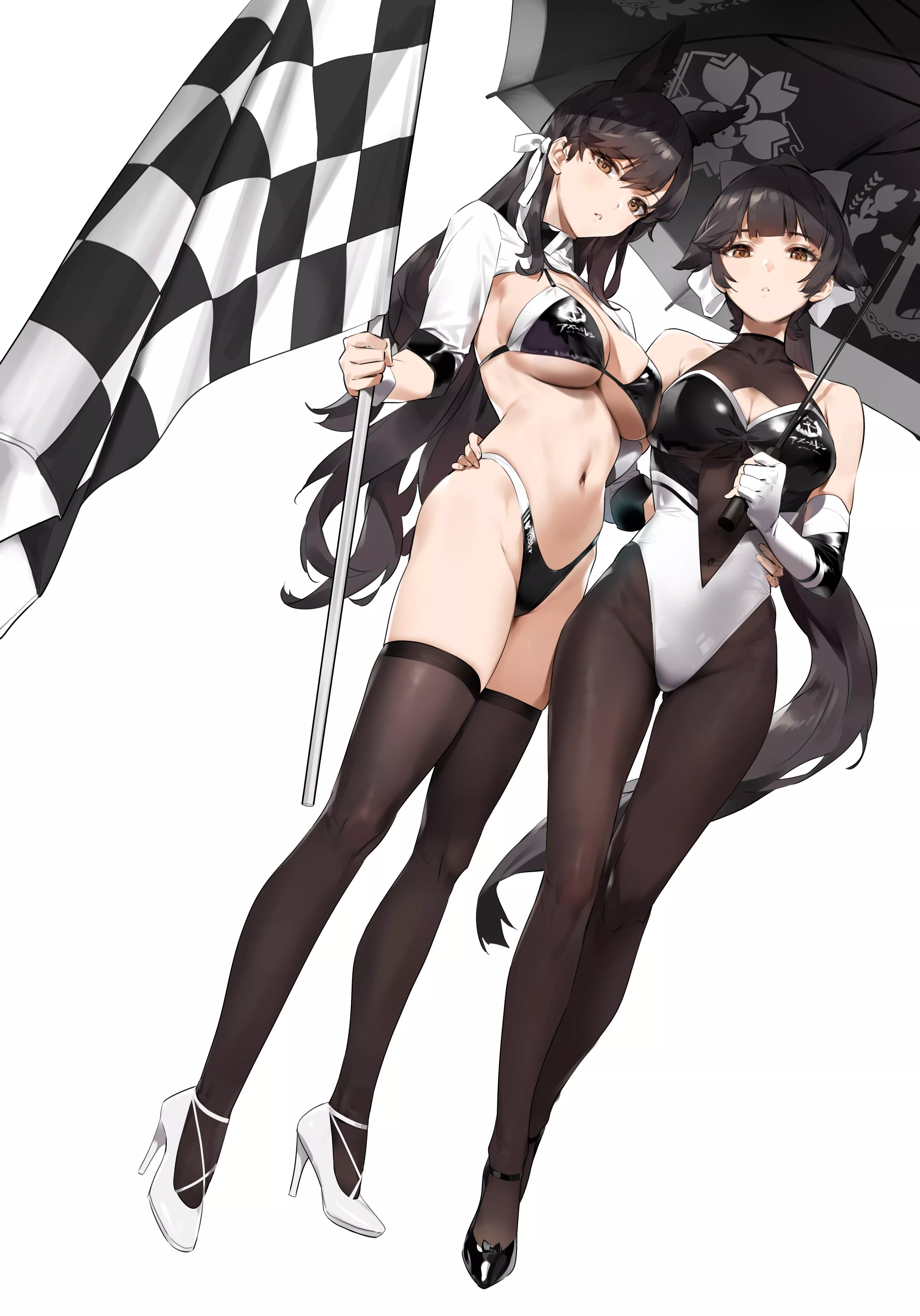 Race Queens Atago and Takao - Azur Lane posted by chainsaw_pochita