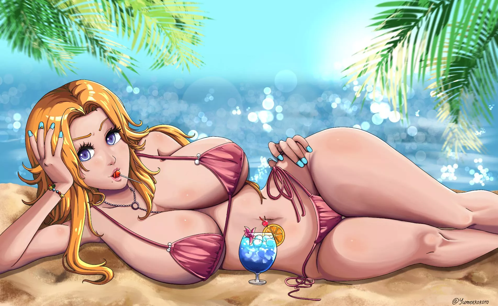 Rangiku enjoying herself posted by Sylphiax