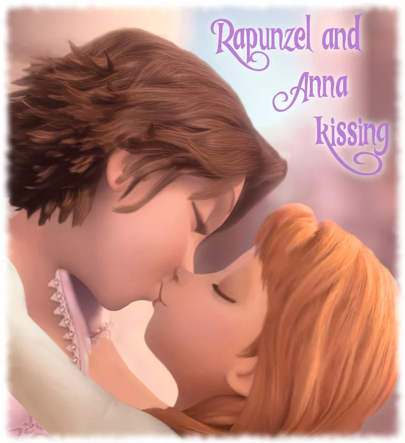 Rapunzel and Anna - Good good... now kiss. posted by Rastifan