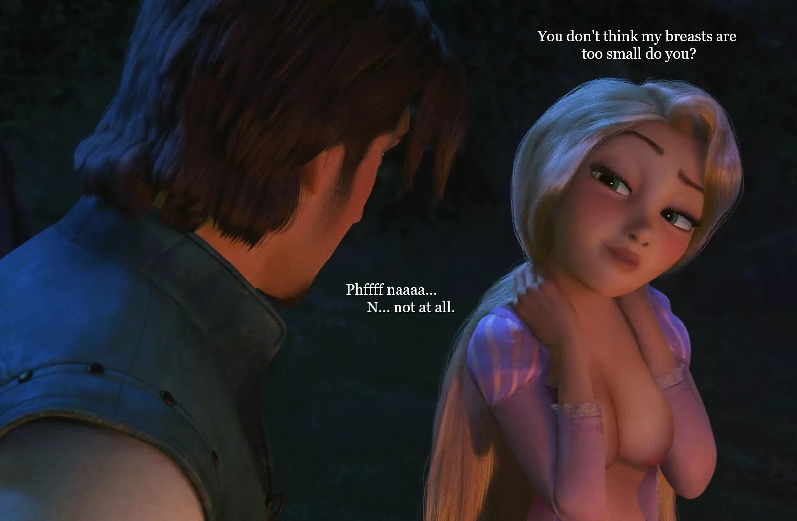 Rapunzel and Flynn - Important question. posted by Rastifan