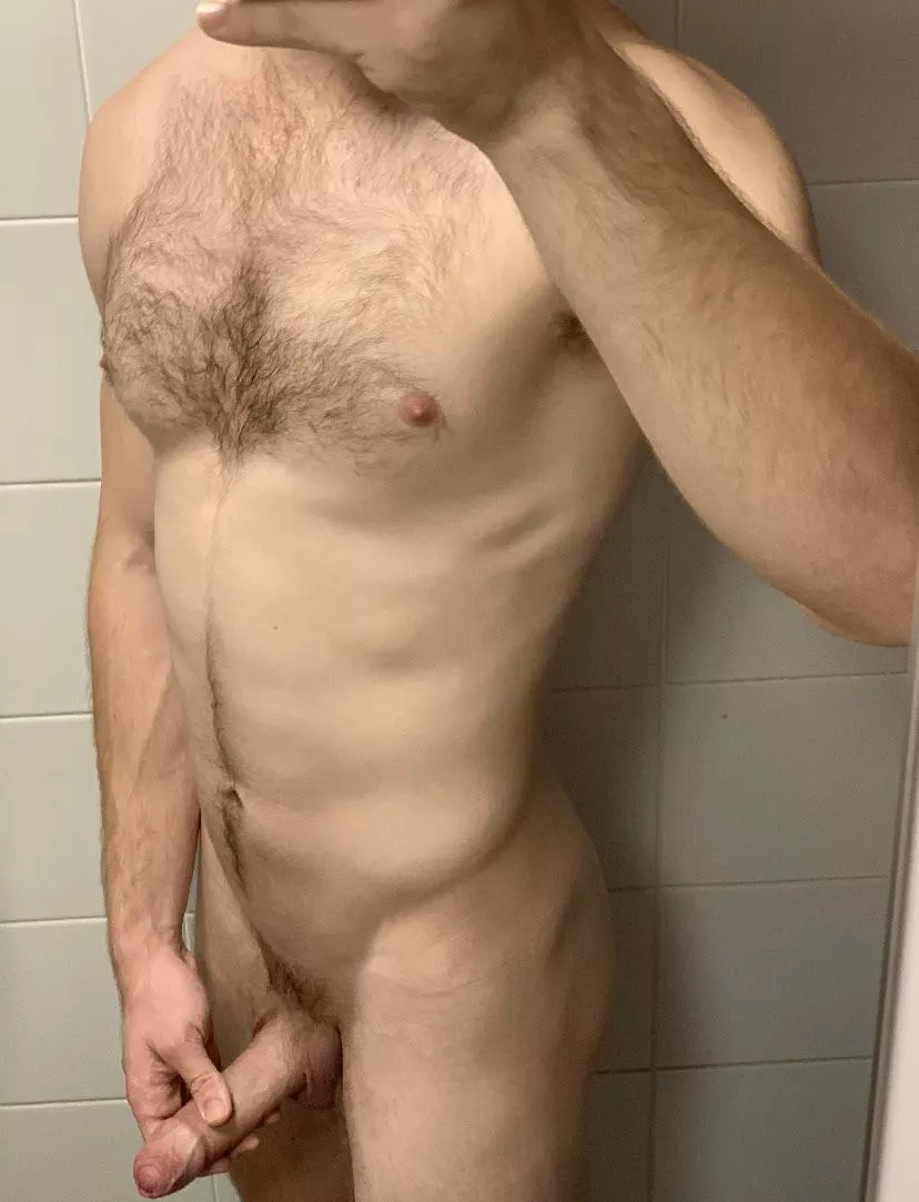 Reaction to seeing me naked in the gym locker room? posted by Furboy34