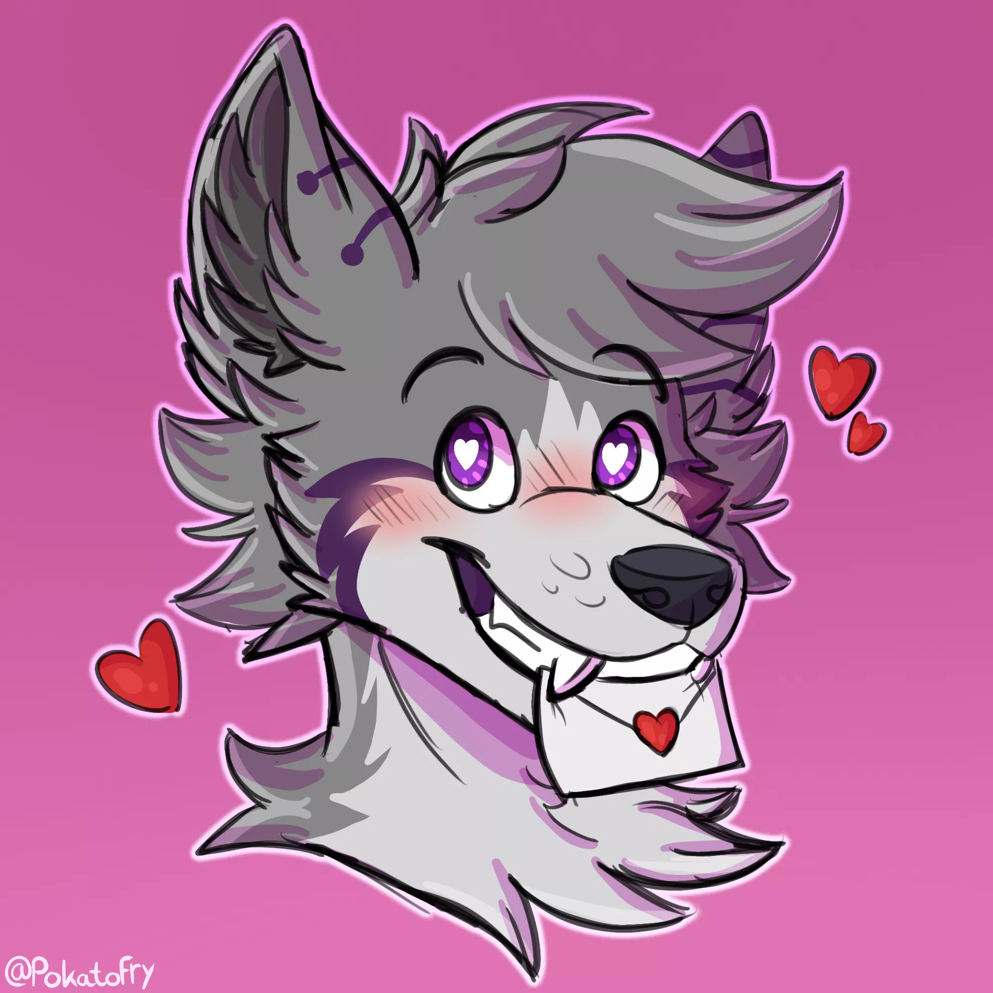 Ready for valentines day! 💖💘 (Art by me, @PokatoFry on Twitter) posted by PokatoFry