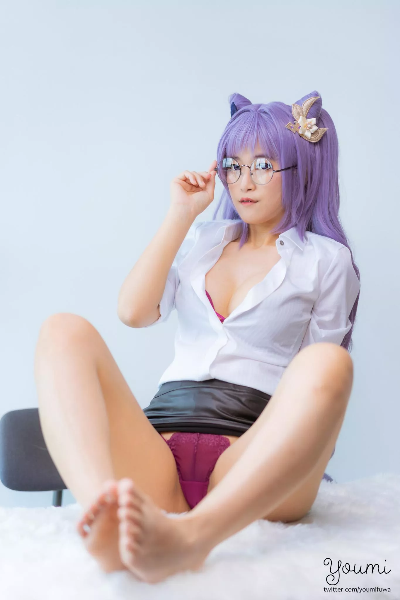 Ready to check me or my file up? Keqing OL Cosplay by me posted by Youmi_Fuwa