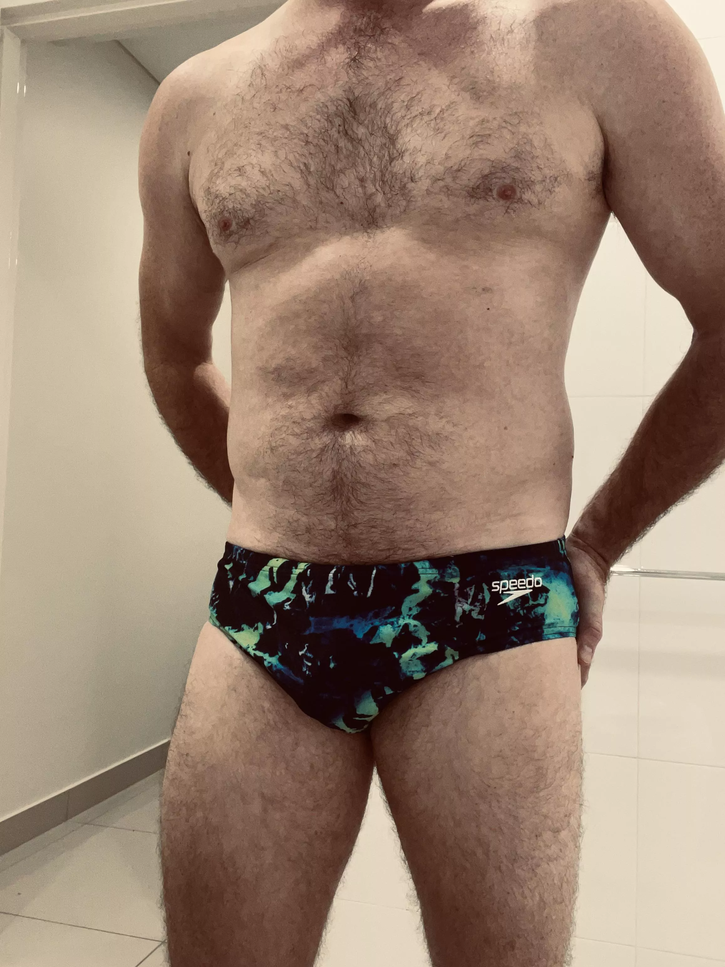 Ready to hit the pool in my new speedo’s 🏊‍♂️ posted by Mickydub801