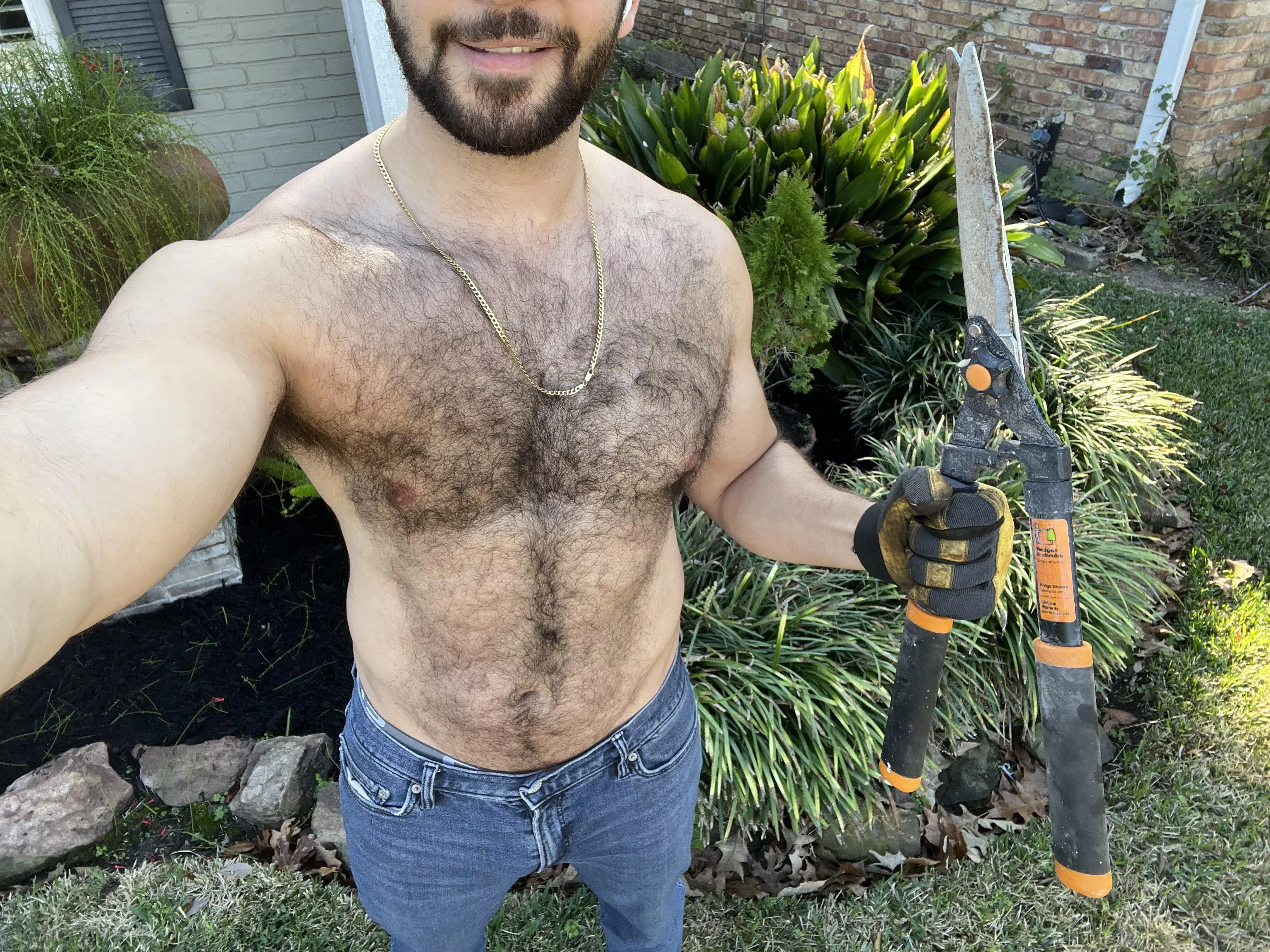 Ready to Trim Those Bushes posted by Hairy_beefcake