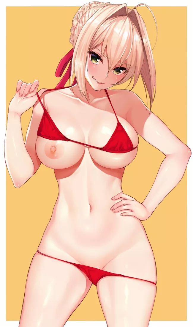 Red bikini Nero [Artist's Original] posted by x54dc5zx8