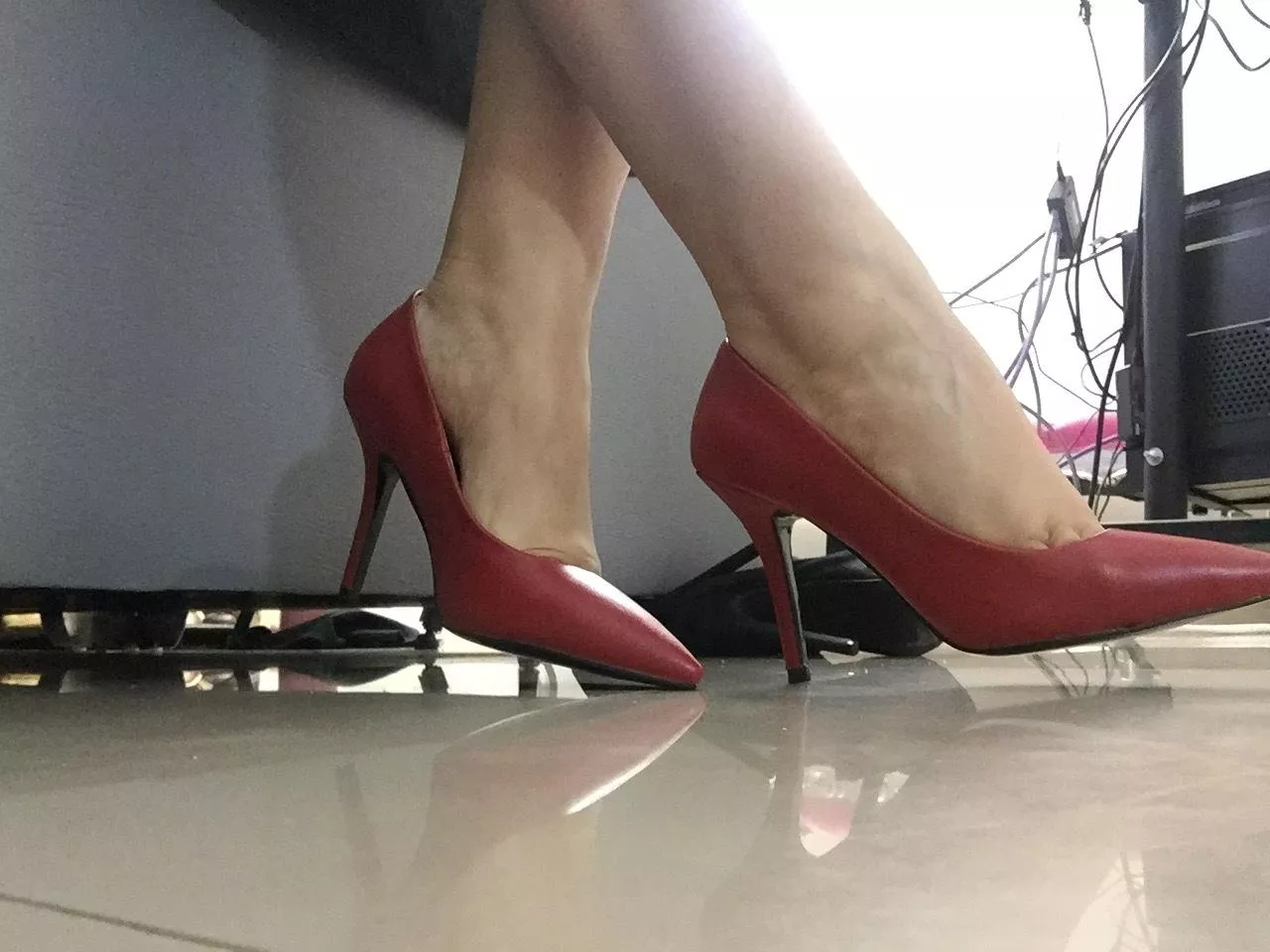 Red is always a good color for high heels posted by XLoveCam