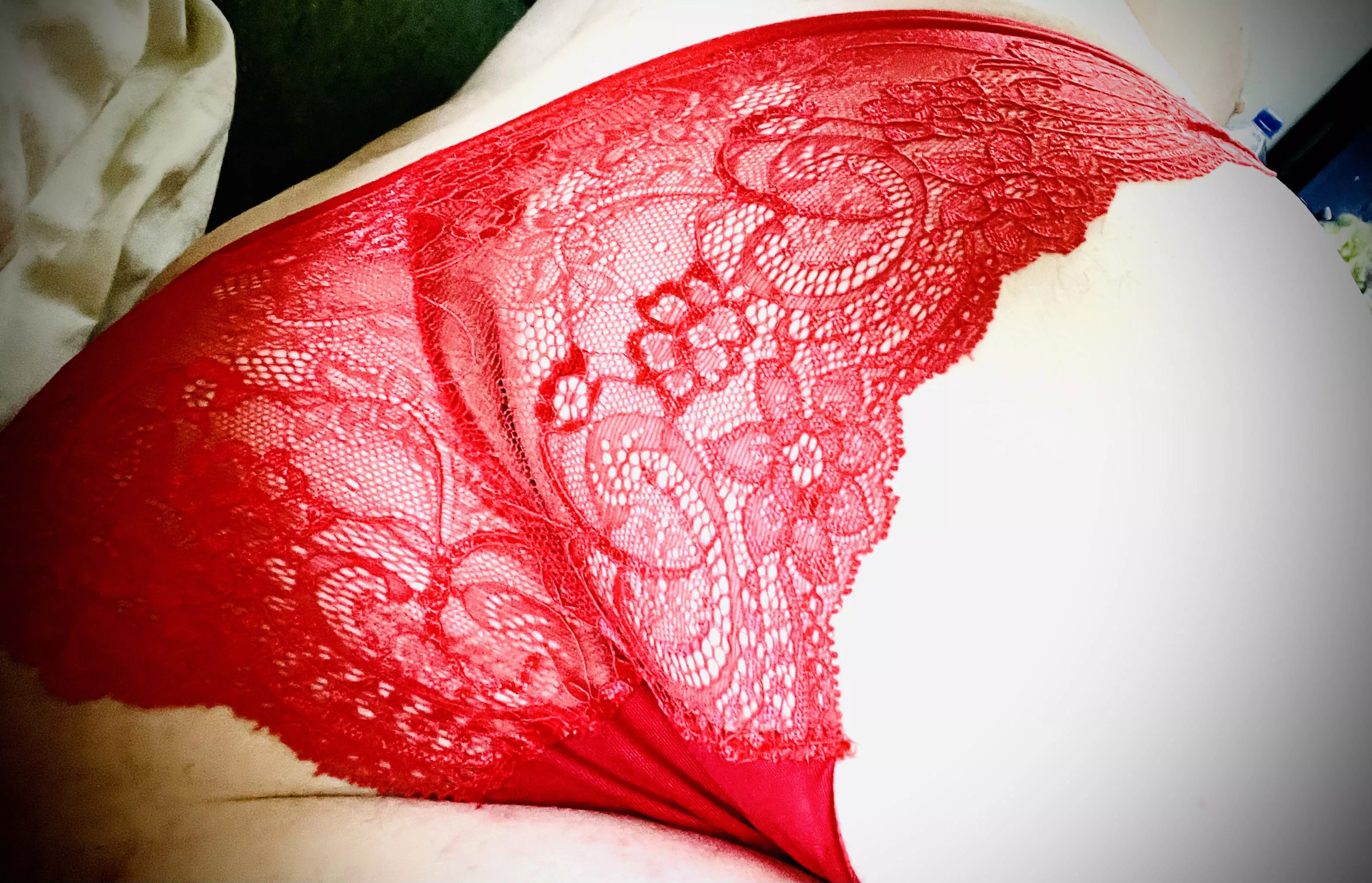 Red lace by request ðŸ˜˜ posted by betacuckinpanties