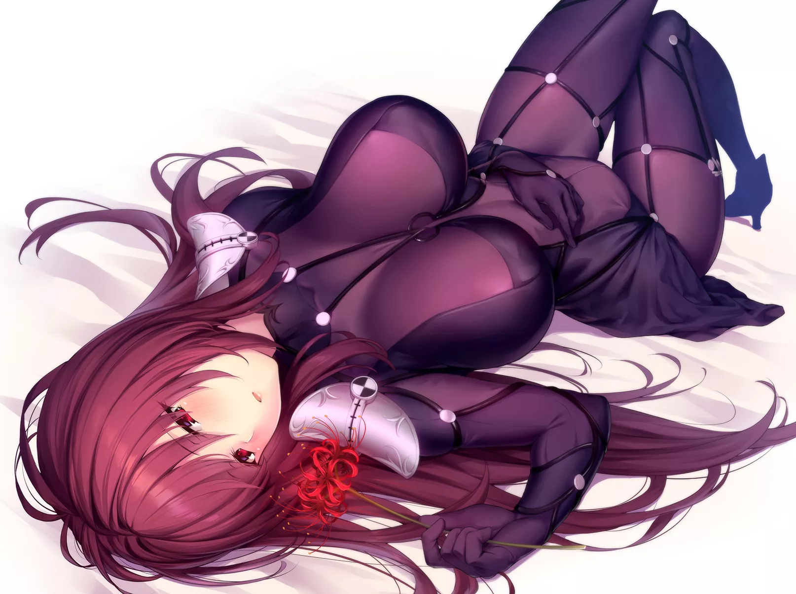 Red spider Lily Scathach On Her Back (Lun7732) [Fate] posted by sequence_string