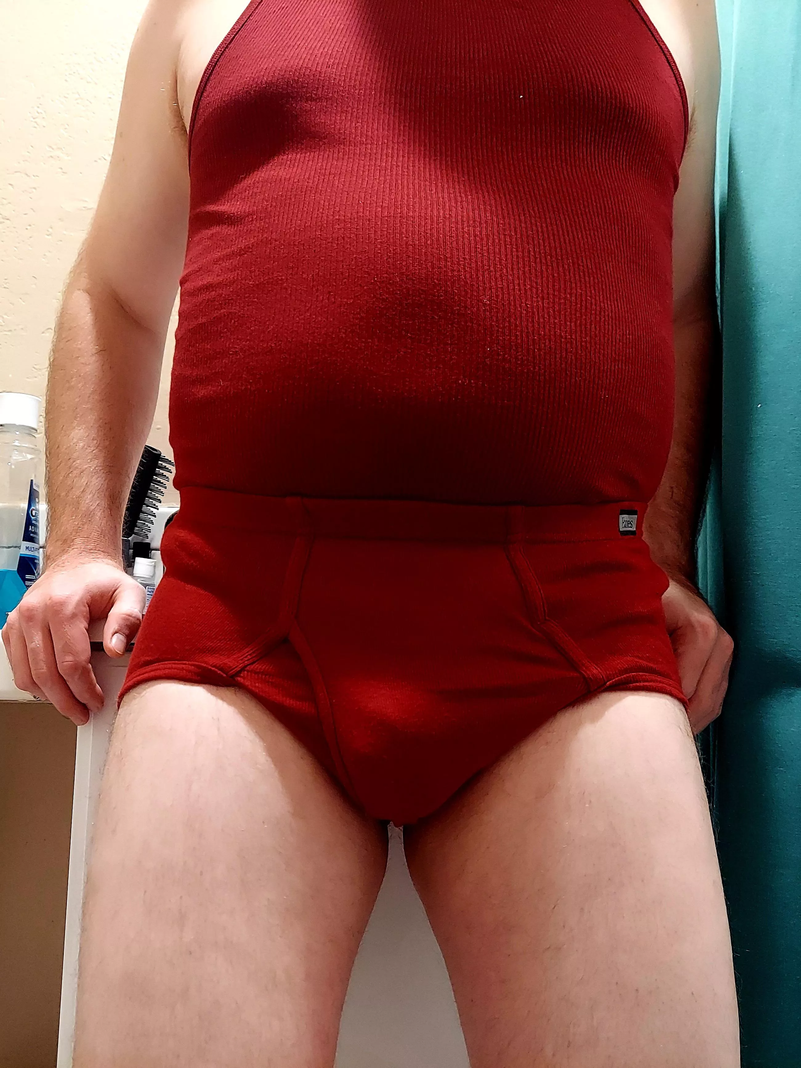 Red undies on New Years for good luck posted by Homo_gone_wild