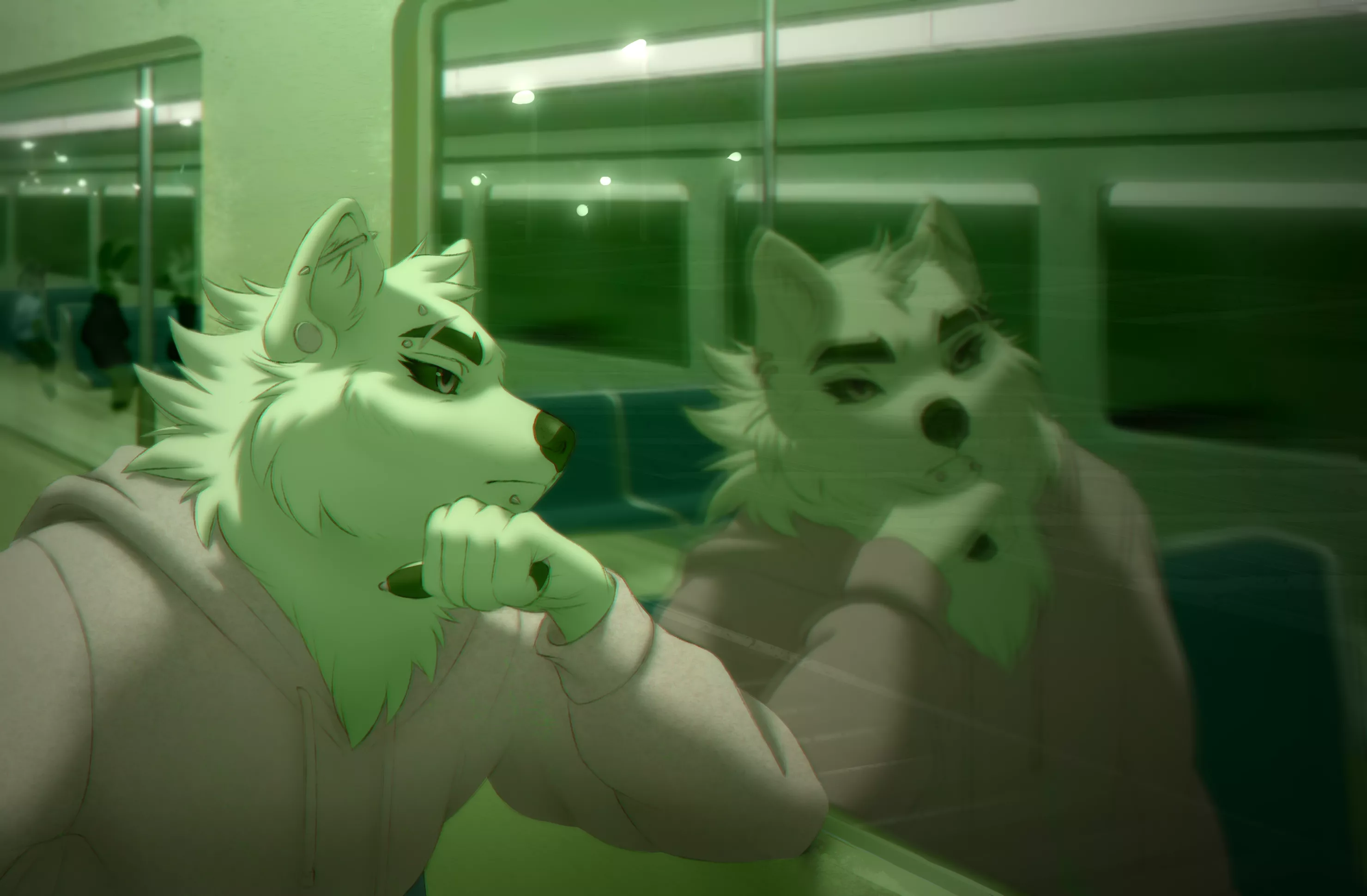 Reflection (art by me @Sancosity on Twitter) posted by SancosityJA