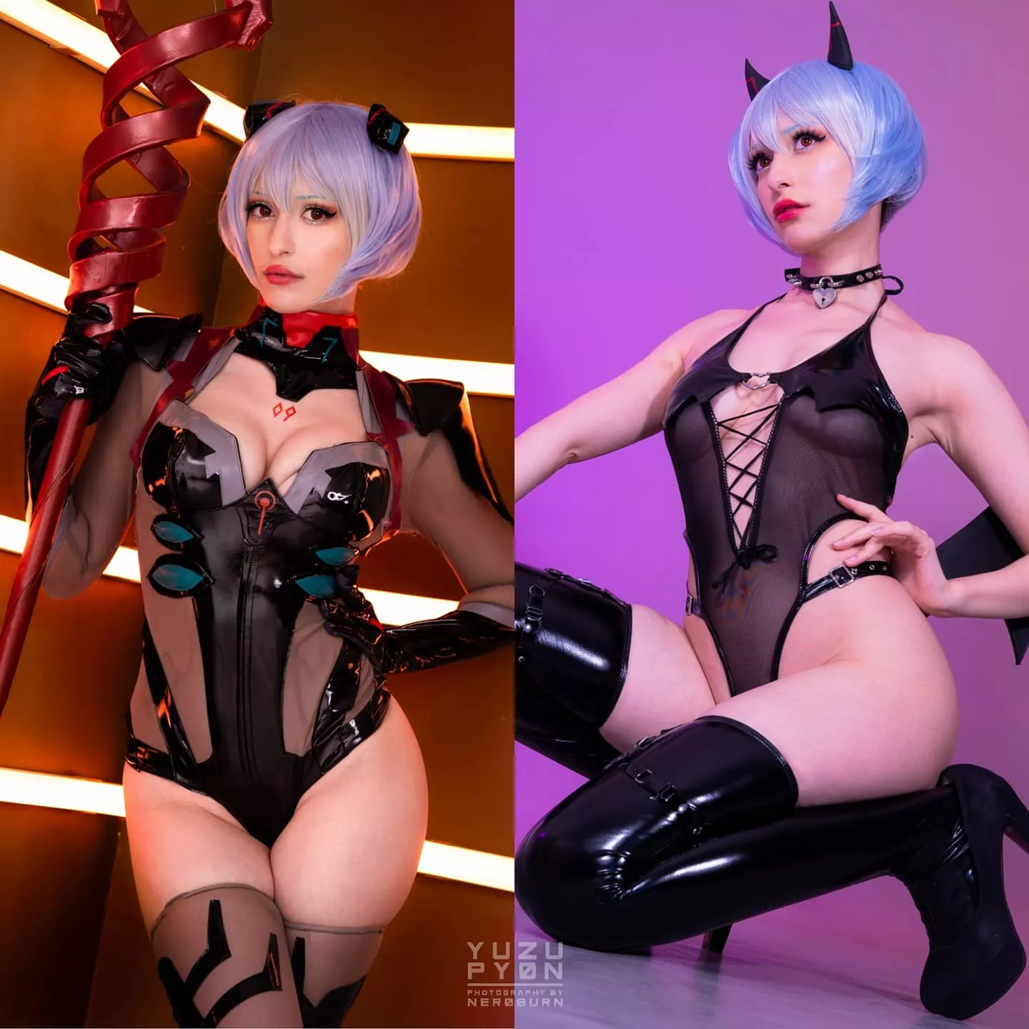 Rei Cosplay and Succubus version by YuzuPyon [self] posted by YuzuPyon