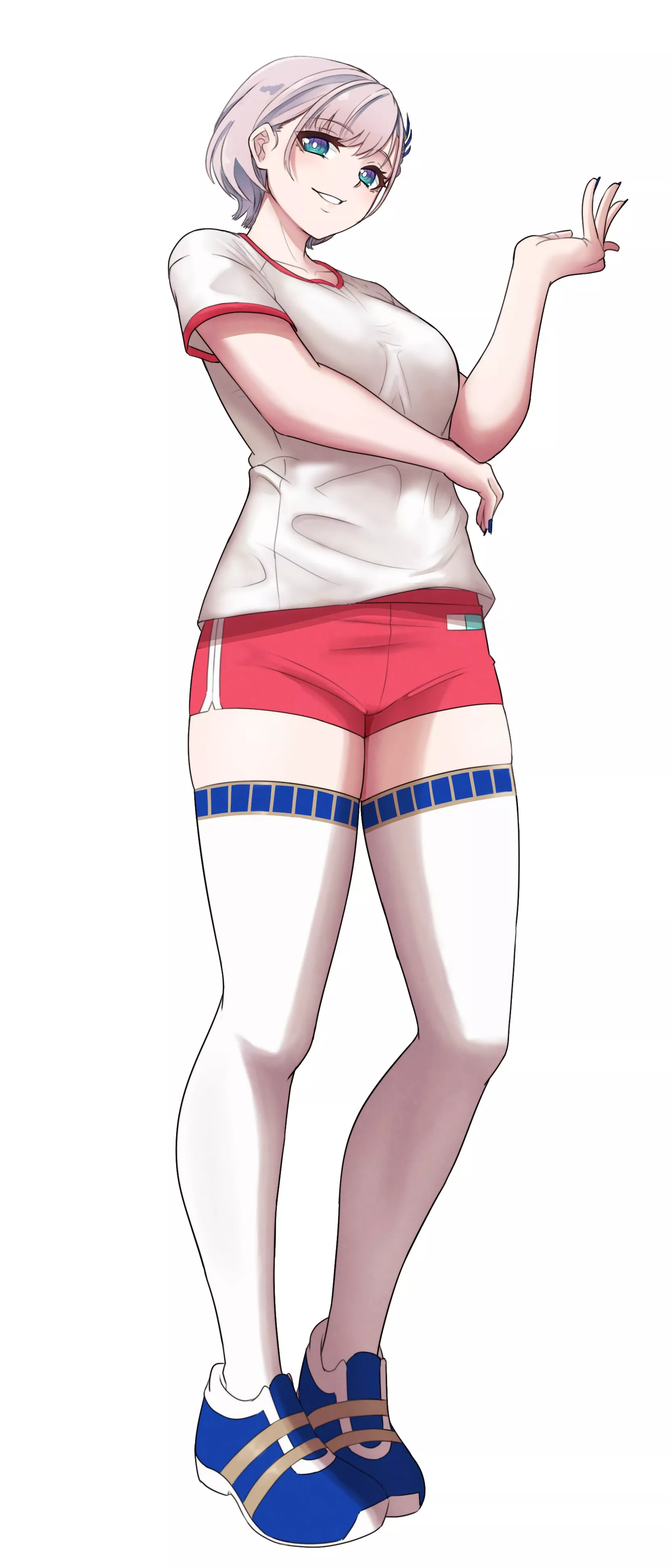 Reine'a shapely thighs look delicious in her sports festival outfit posted by Henthigh_Senpai