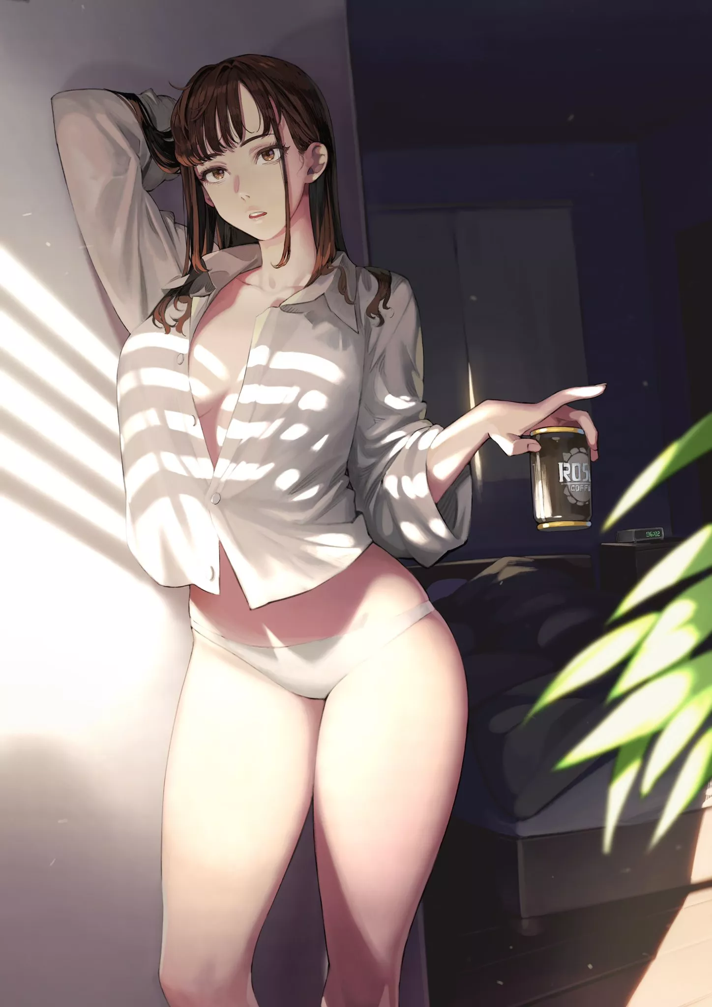 Relaxing with a coffee in the morning posted by pm-small-asian-boobs