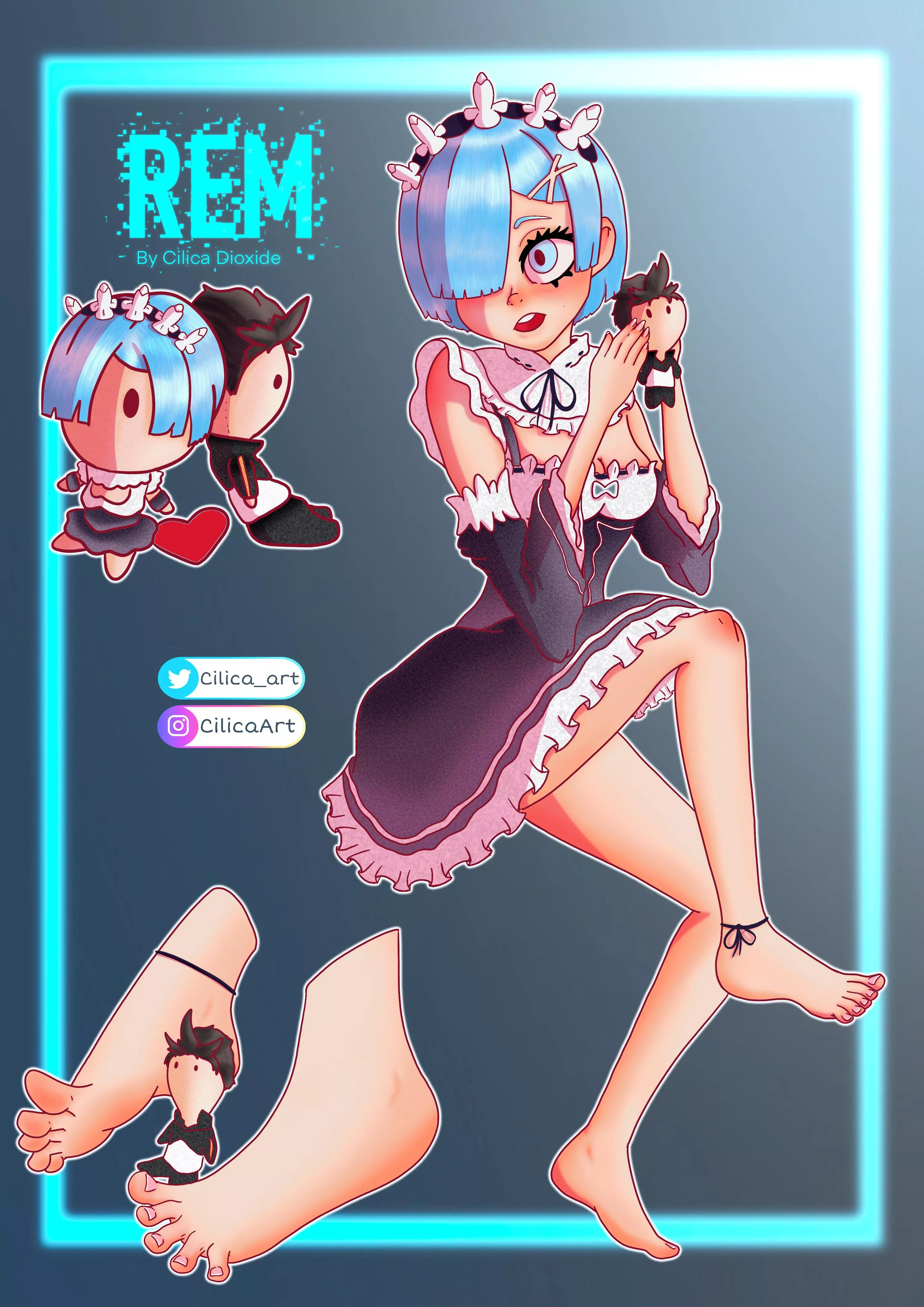 Rem toes posted by CilicaArt