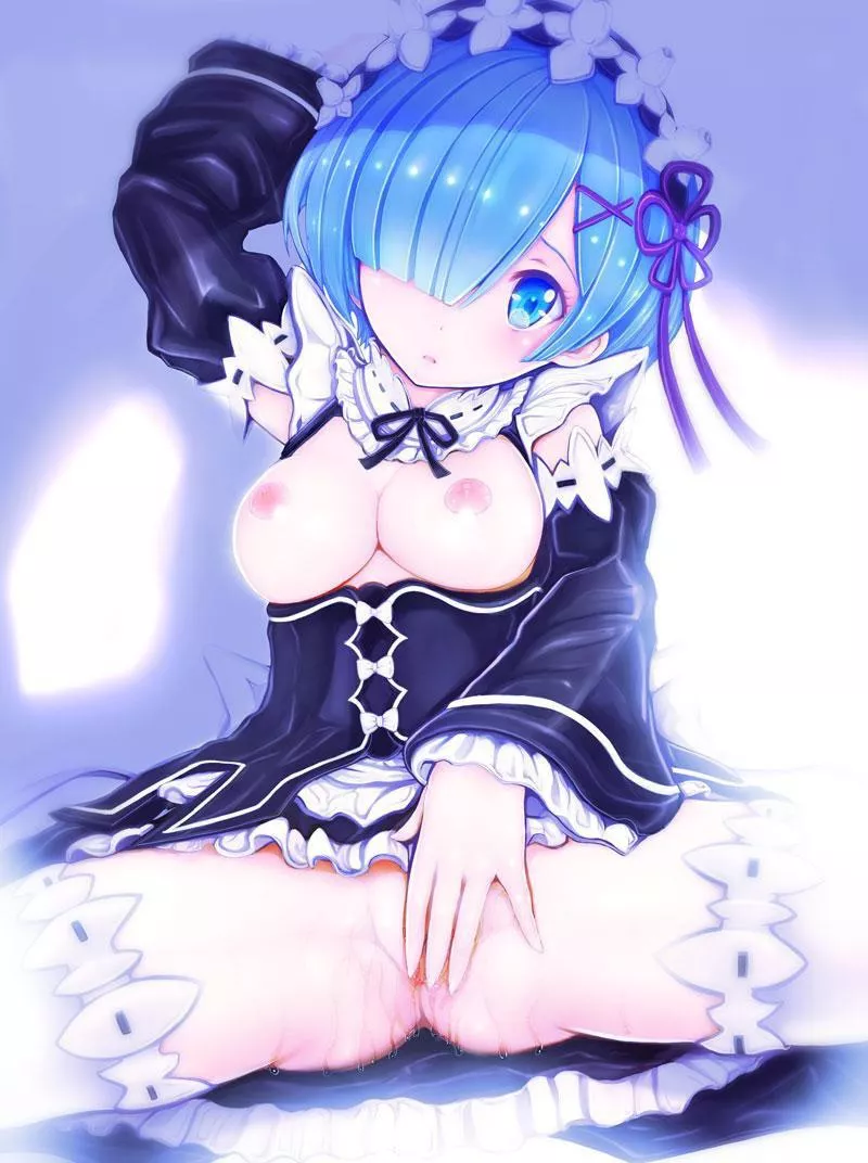 Rem trying to hide her pussy posted by Diggelenstaat