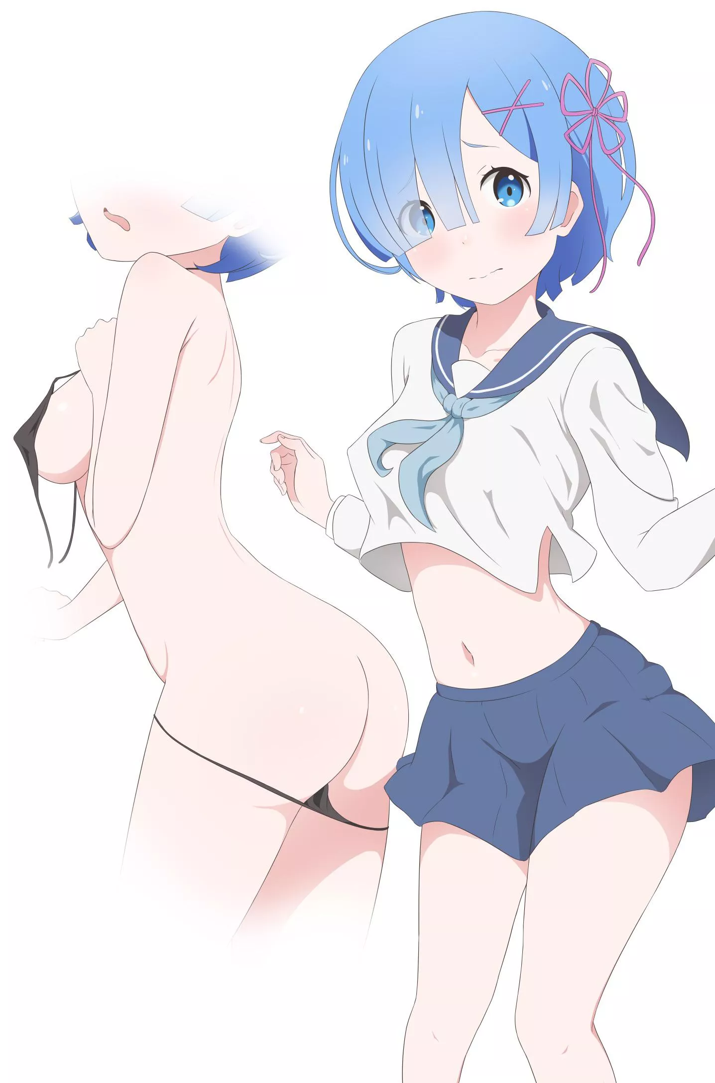 Rem undressing posted by mesuyuki