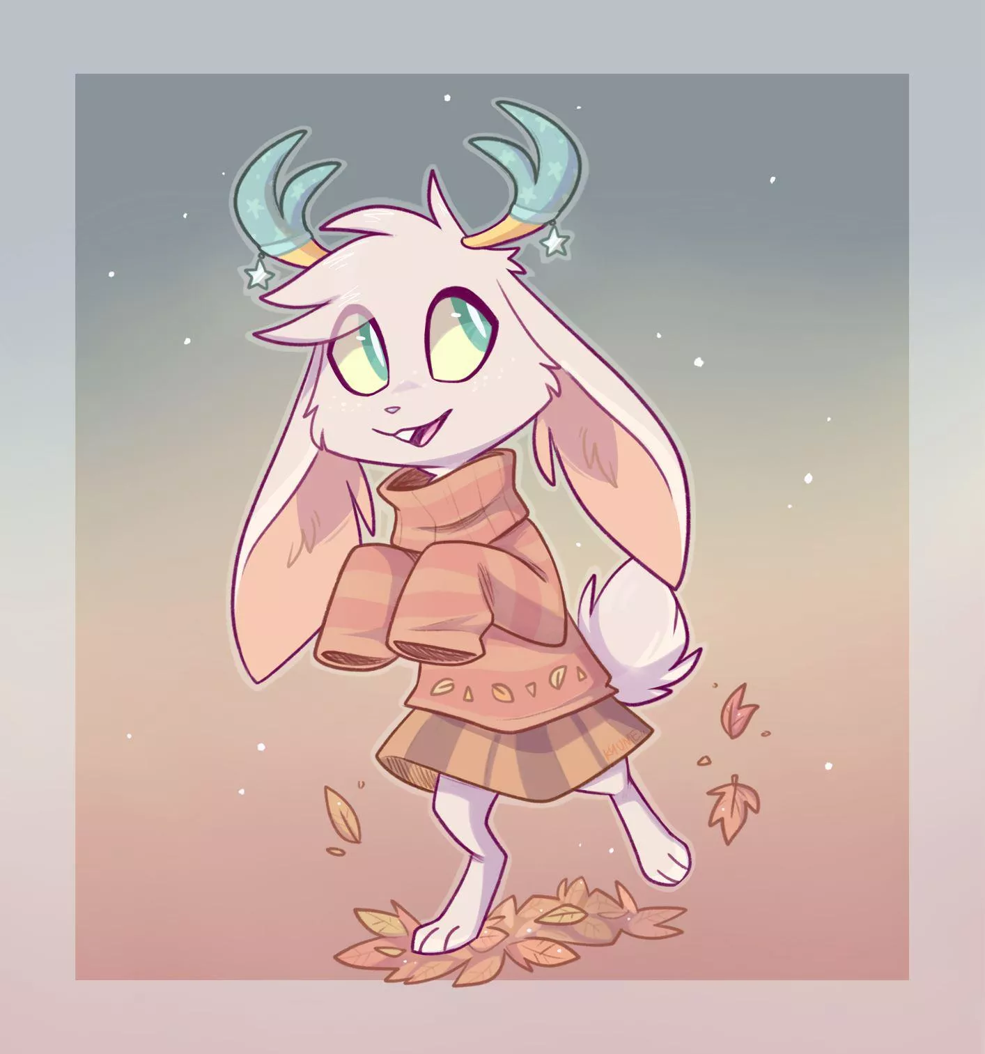 Ren suited up for sweater weather. How's his fall outfit? [art by me @kazunekomori on twitter] posted by kazunekomori