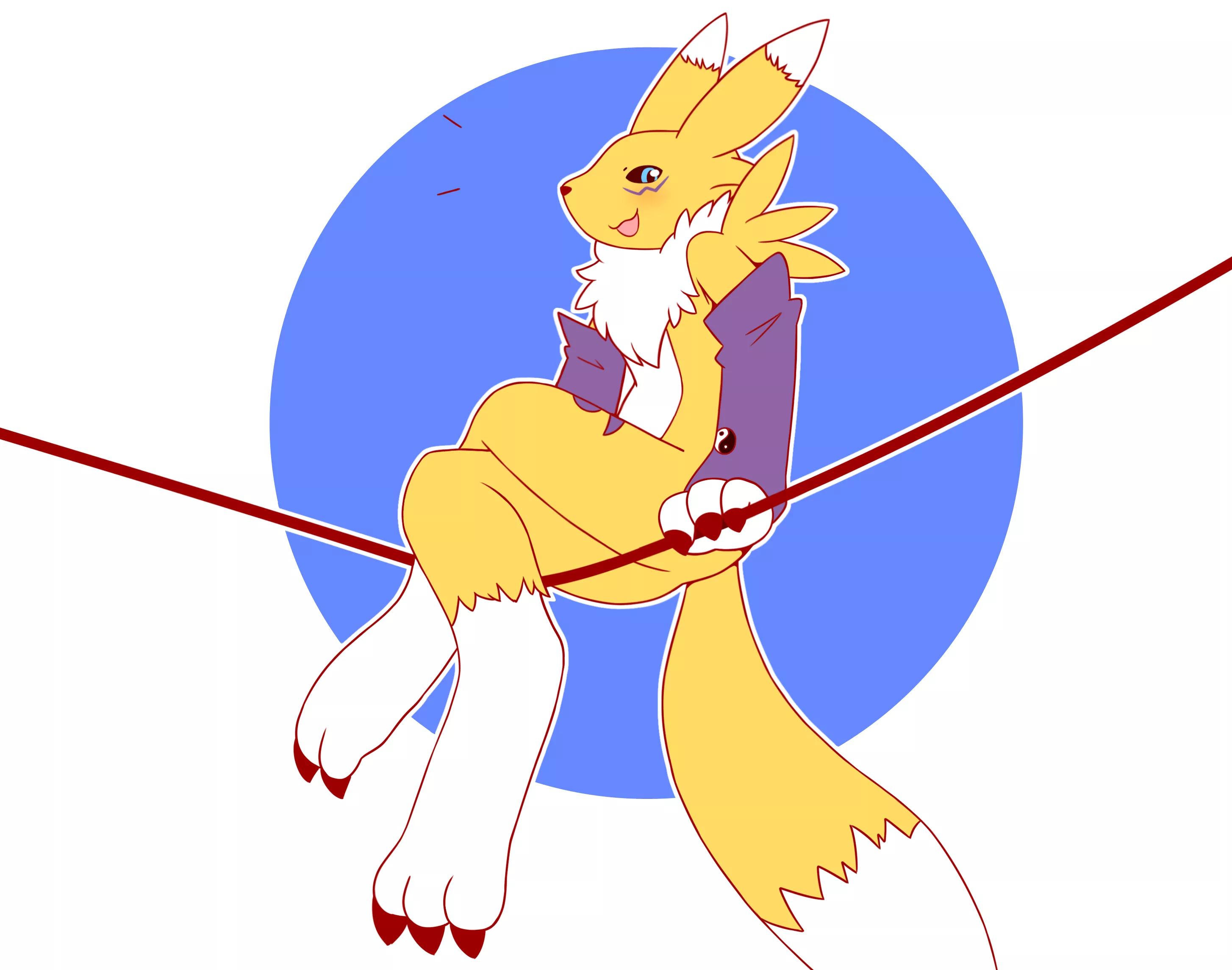 Renamon fanart i did (Chabooey1 - Twitter) posted by Chabooey