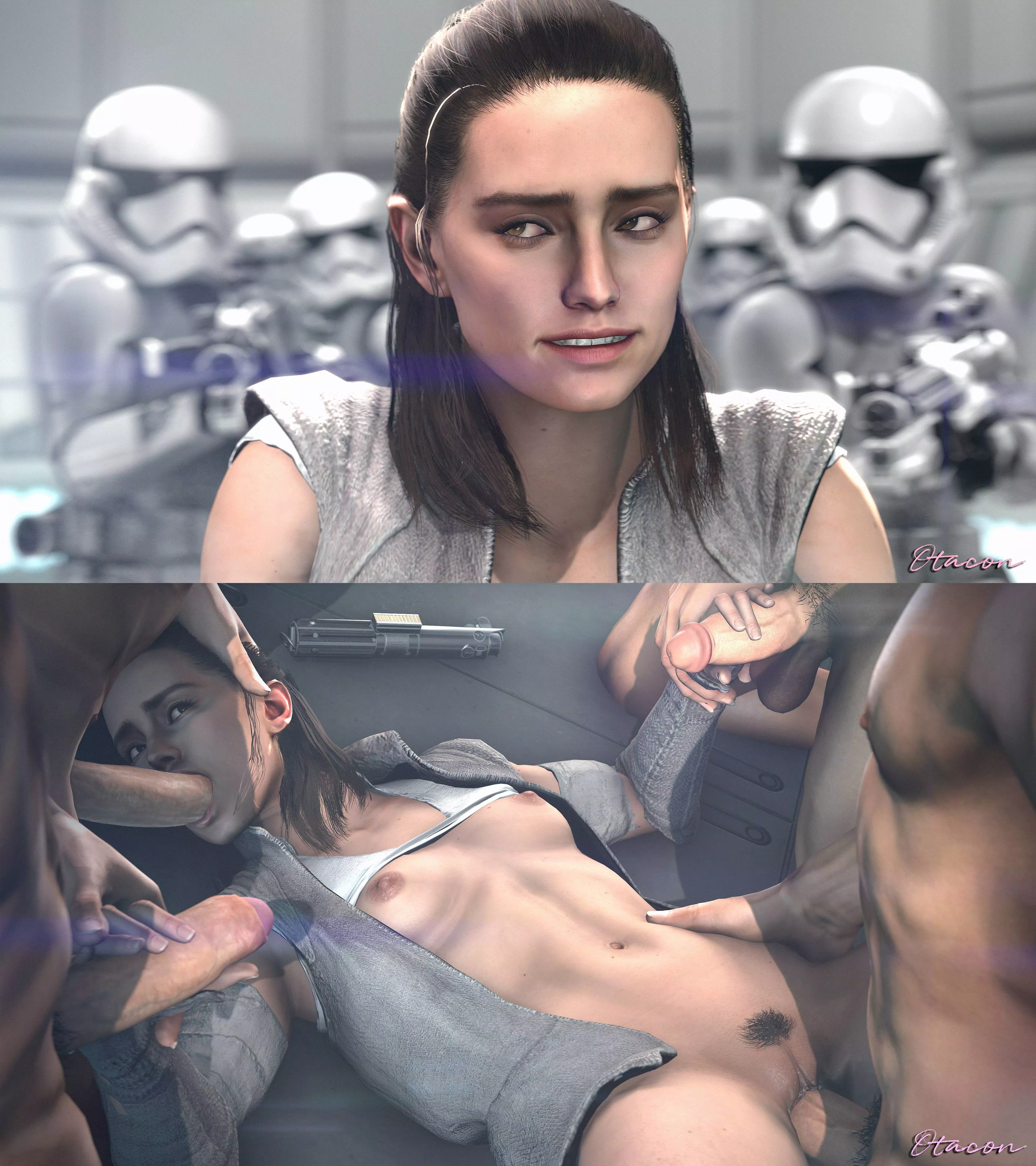 Rey caught (Otacon)! posted by MoreBumblebee0